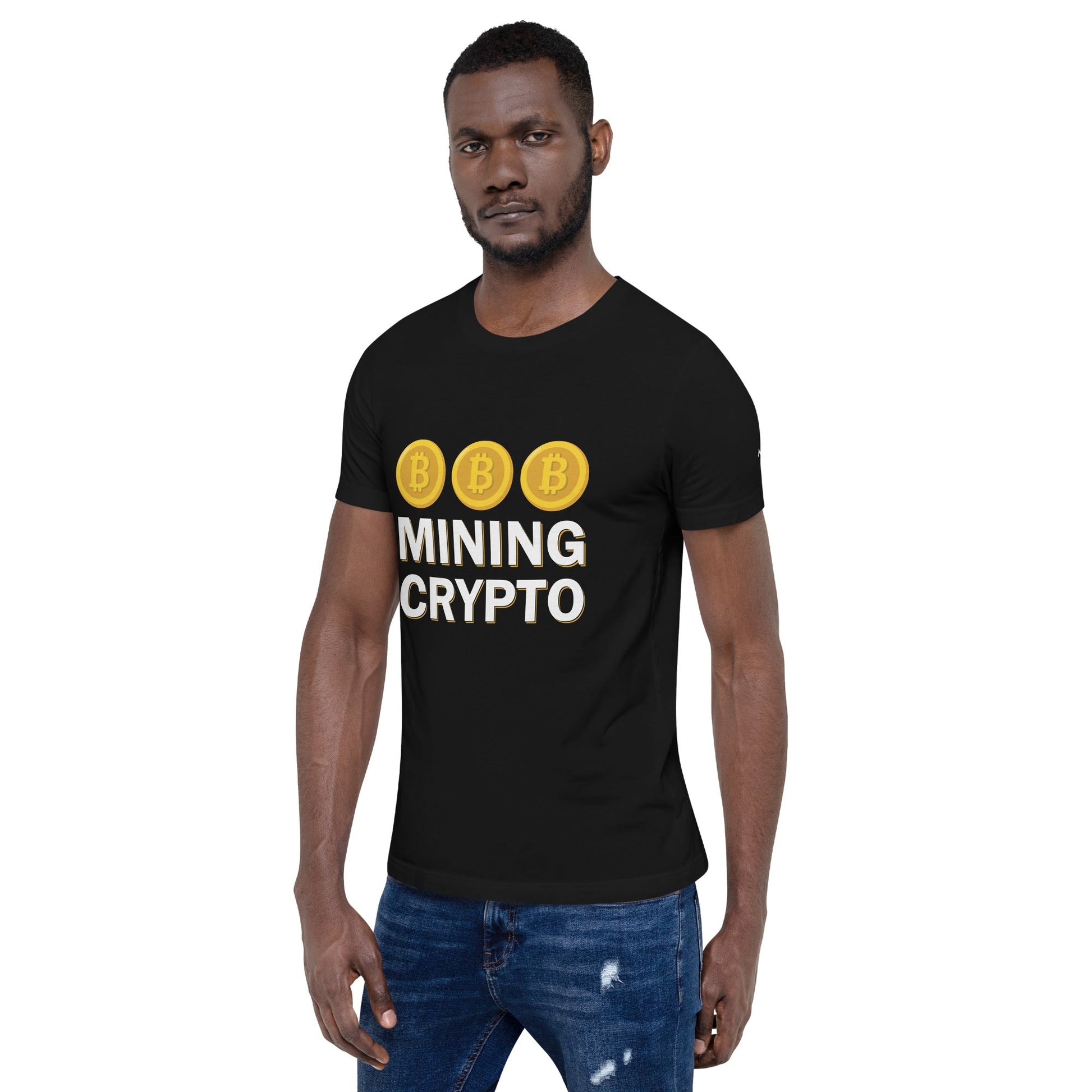 Mining Crypto - Unisex t-shirt ( Back Print ) by DarkByteGear