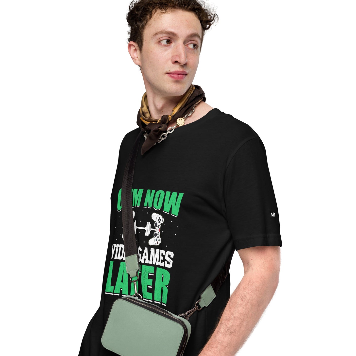 Gym now, Video Games Later - Unisex t-shirt by DarkByteGear