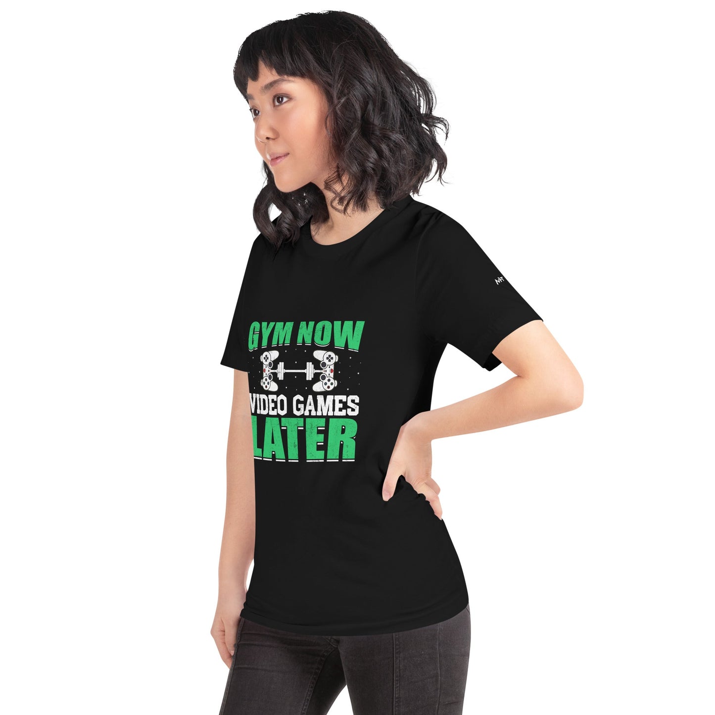 Gym now, Video Games Later - Unisex t-shirt by DarkByteGear