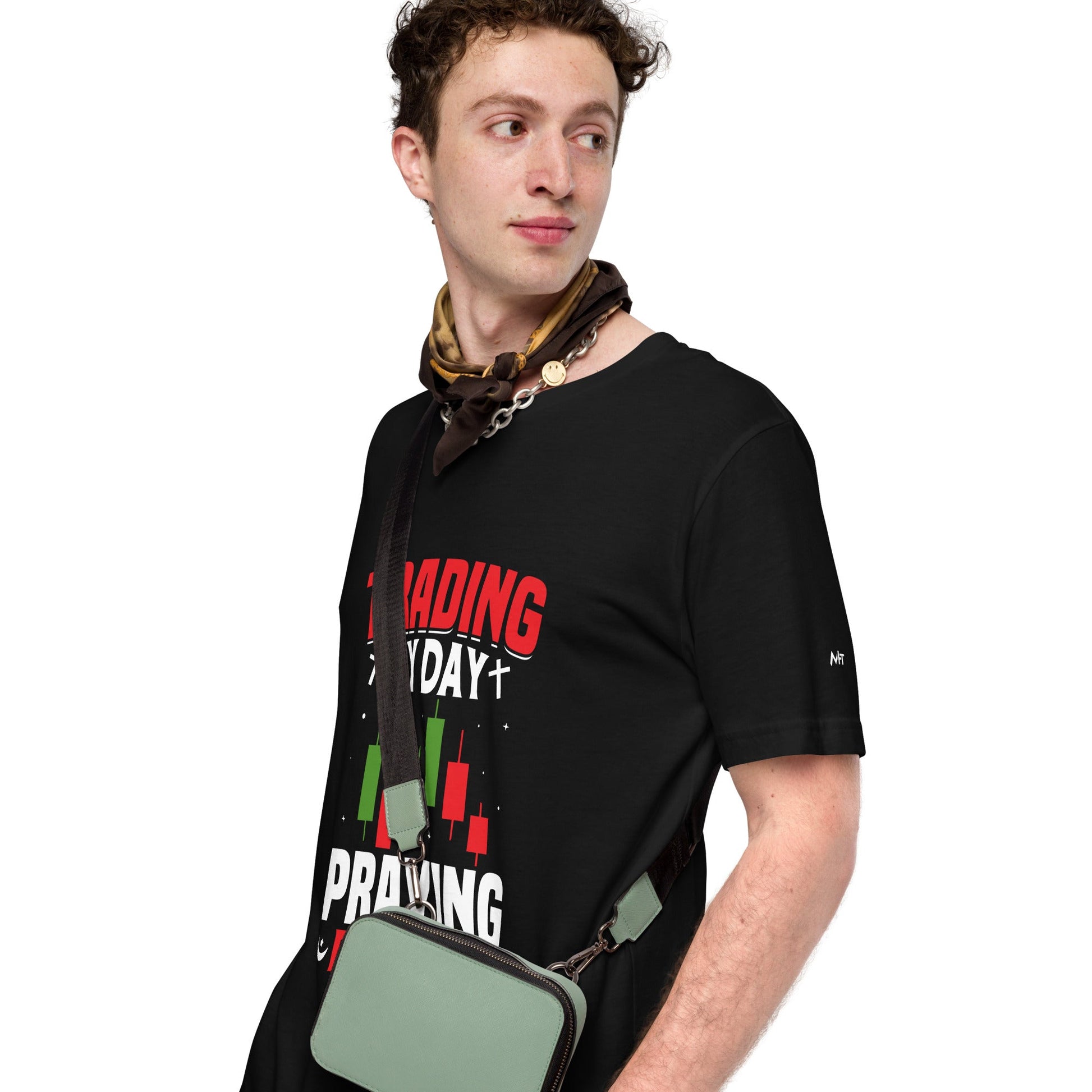 Trading by Day Praying by Night - Unisex t-shirt by DarkByteGear