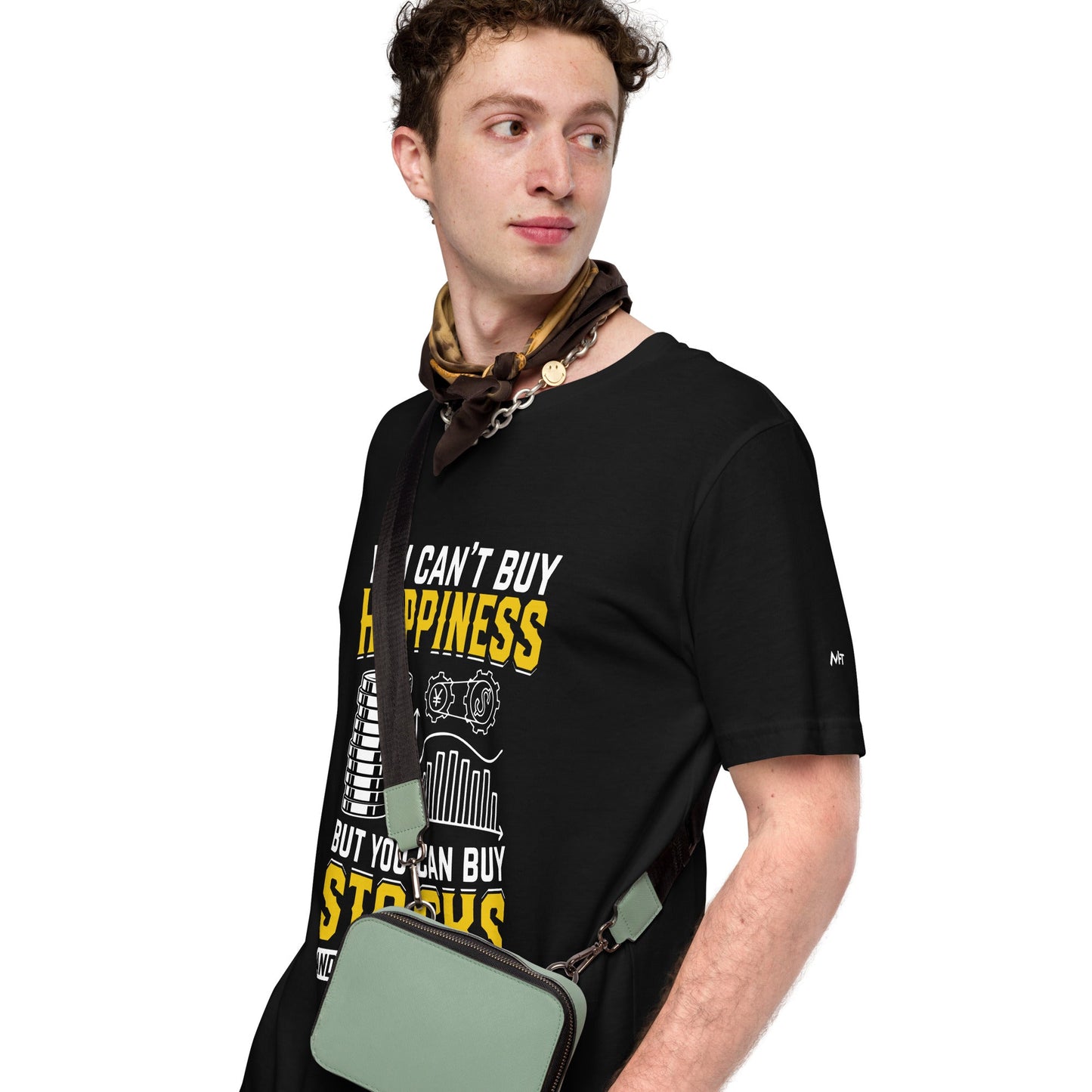 Money can't Buy you happiness but it can Buy you Stock and that was close - Unisex t-shirt by DarkByteGear
