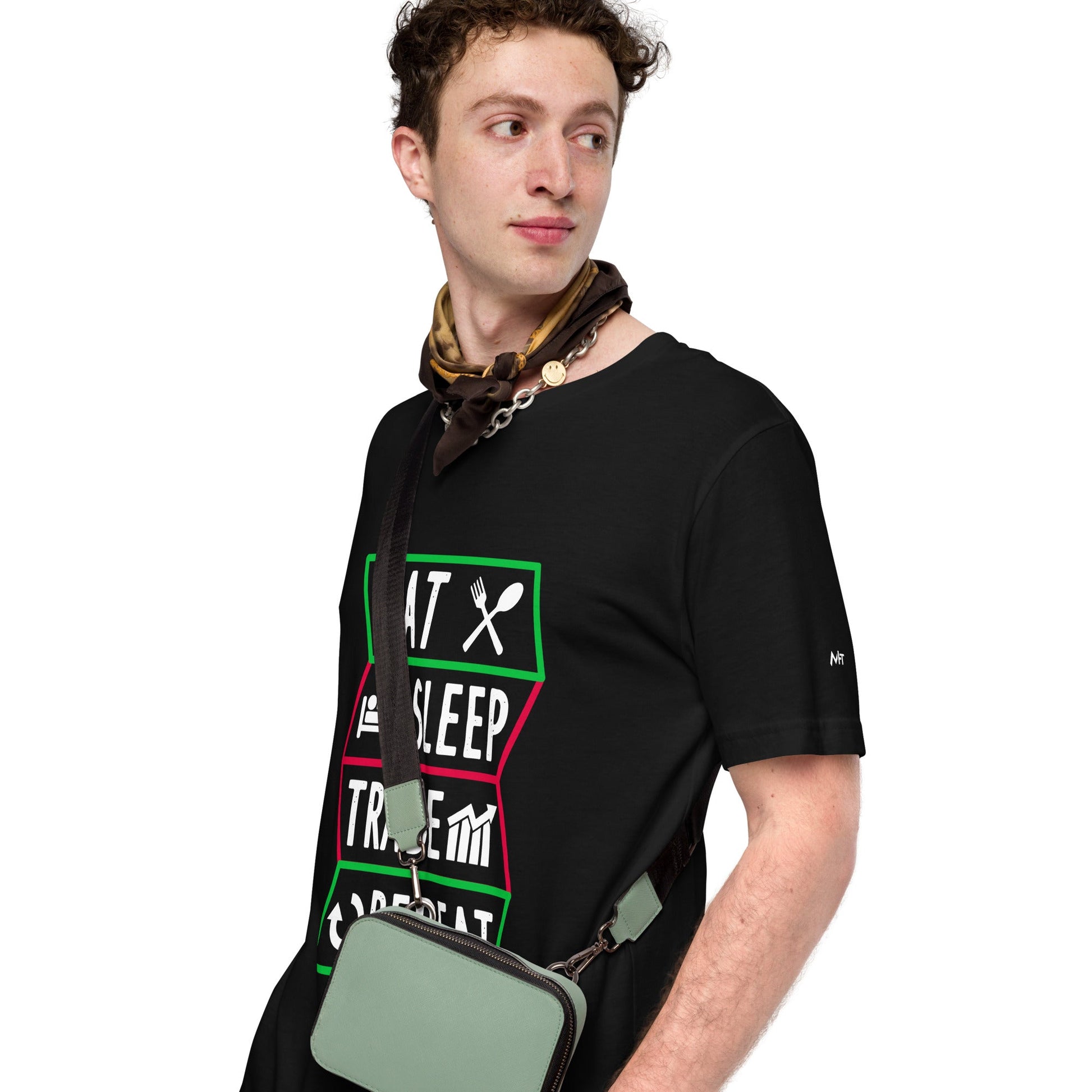 Eat, Sleep, Trade, Repeat - Unisex t-shirt by DarkByteGear