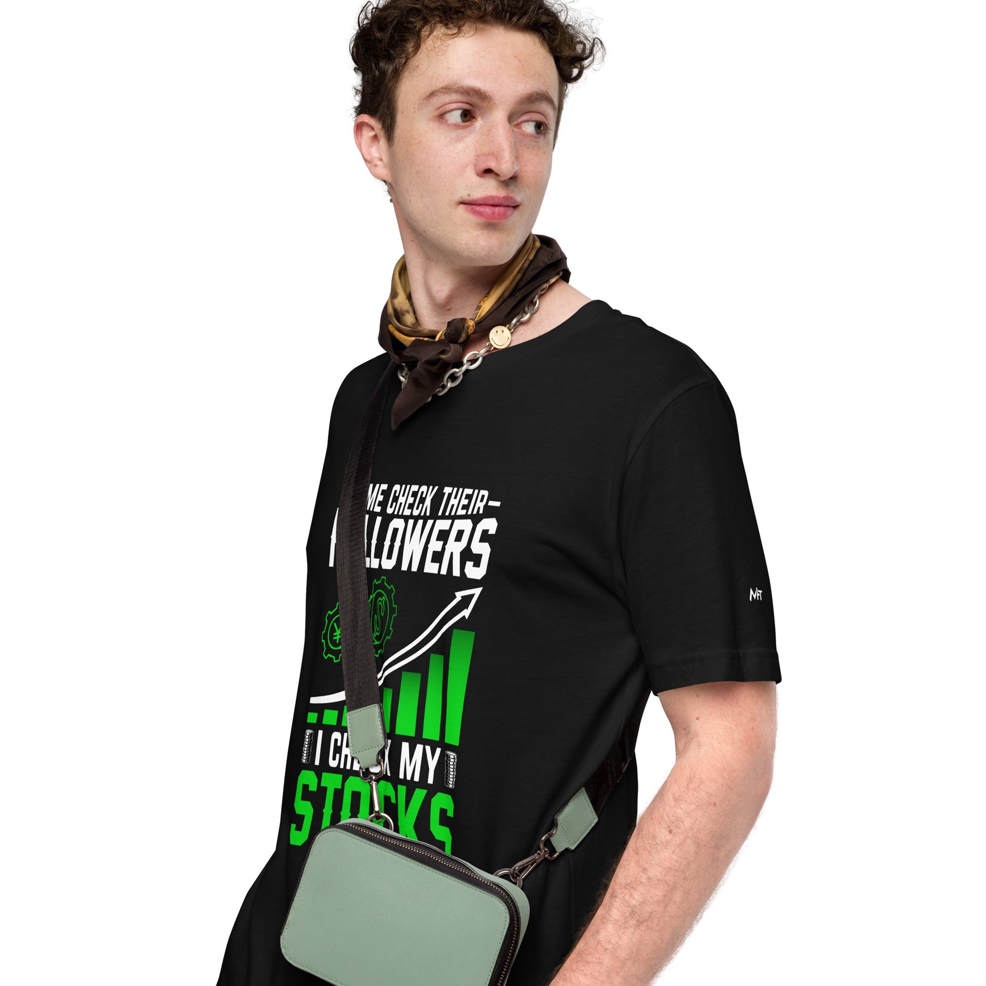 Some Check their followers; I Check my Stocks - Unisex t-shirt by DarkByteGear