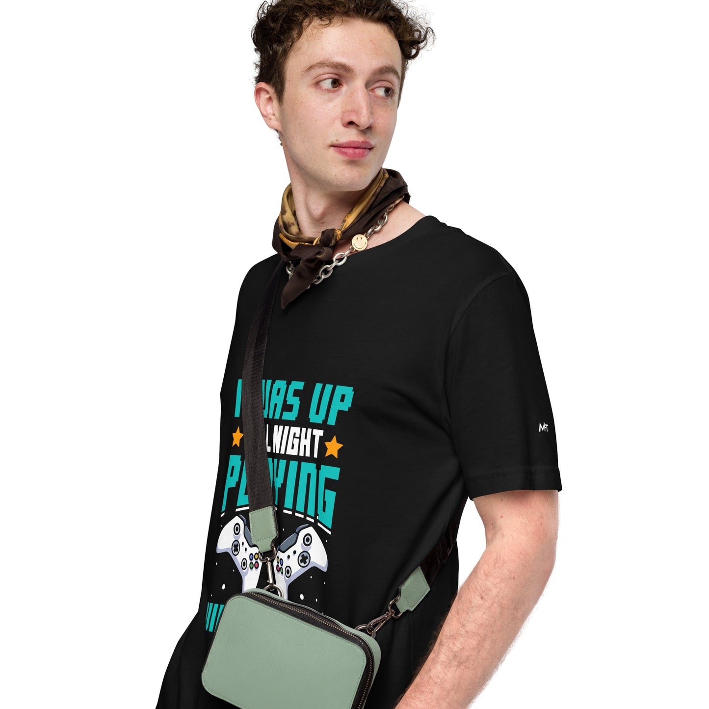 I was up all night playing Video Games Rima - Unisex t-shirt by DarkByteGear