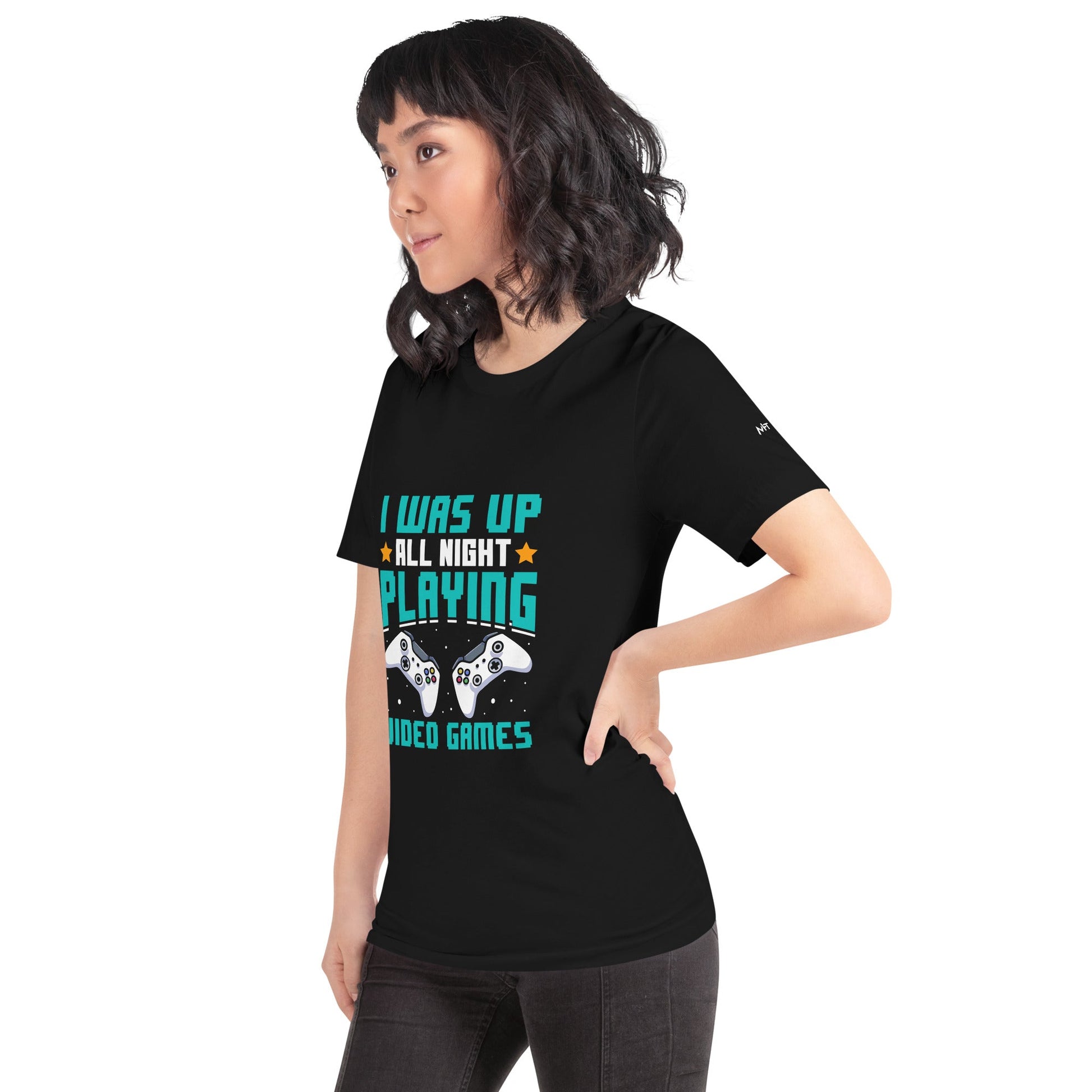 I was up all night playing Video Games Rima - Unisex t-shirt by DarkByteGear