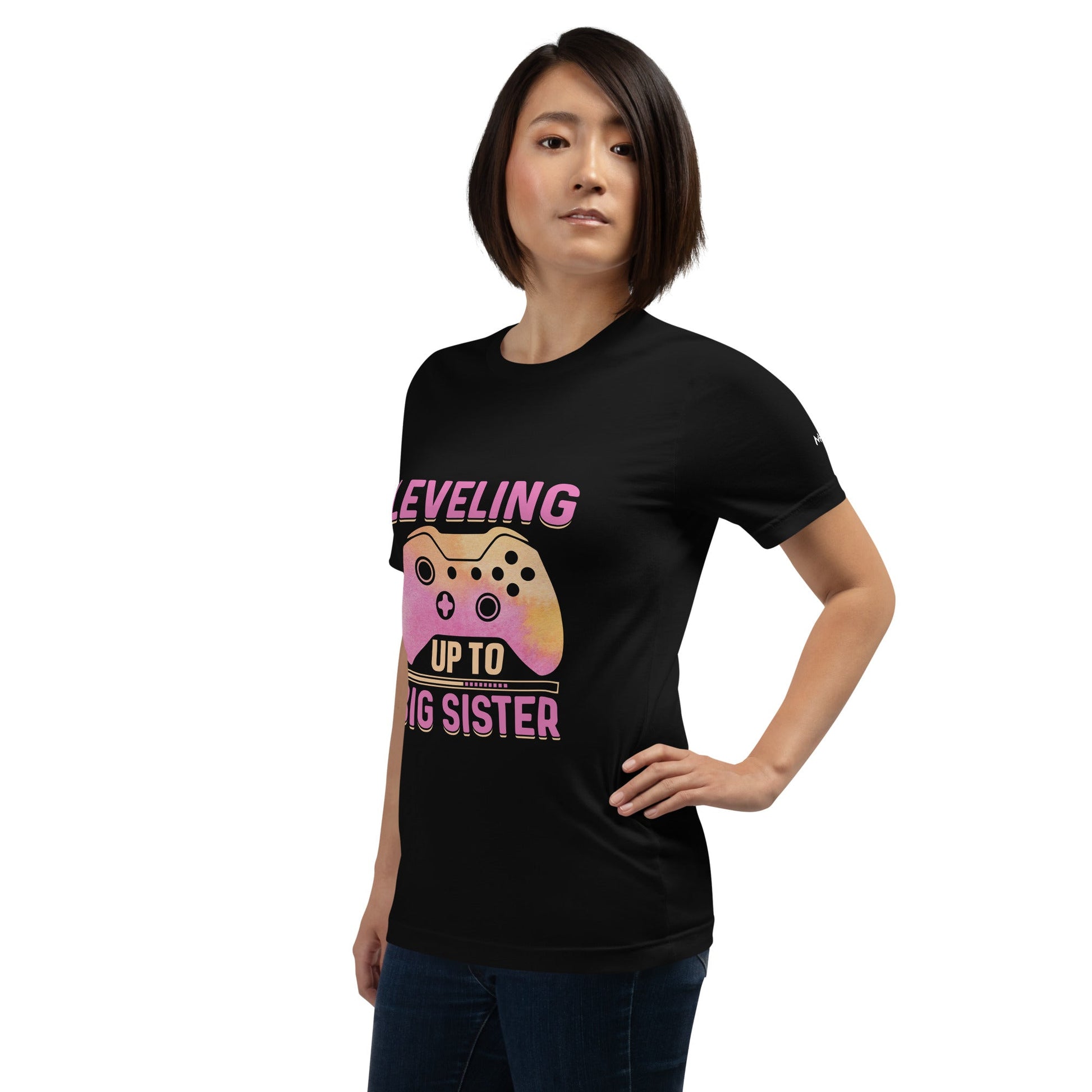 Levelling up to Big Sister - Unisex t-shirt by DarkByteGear