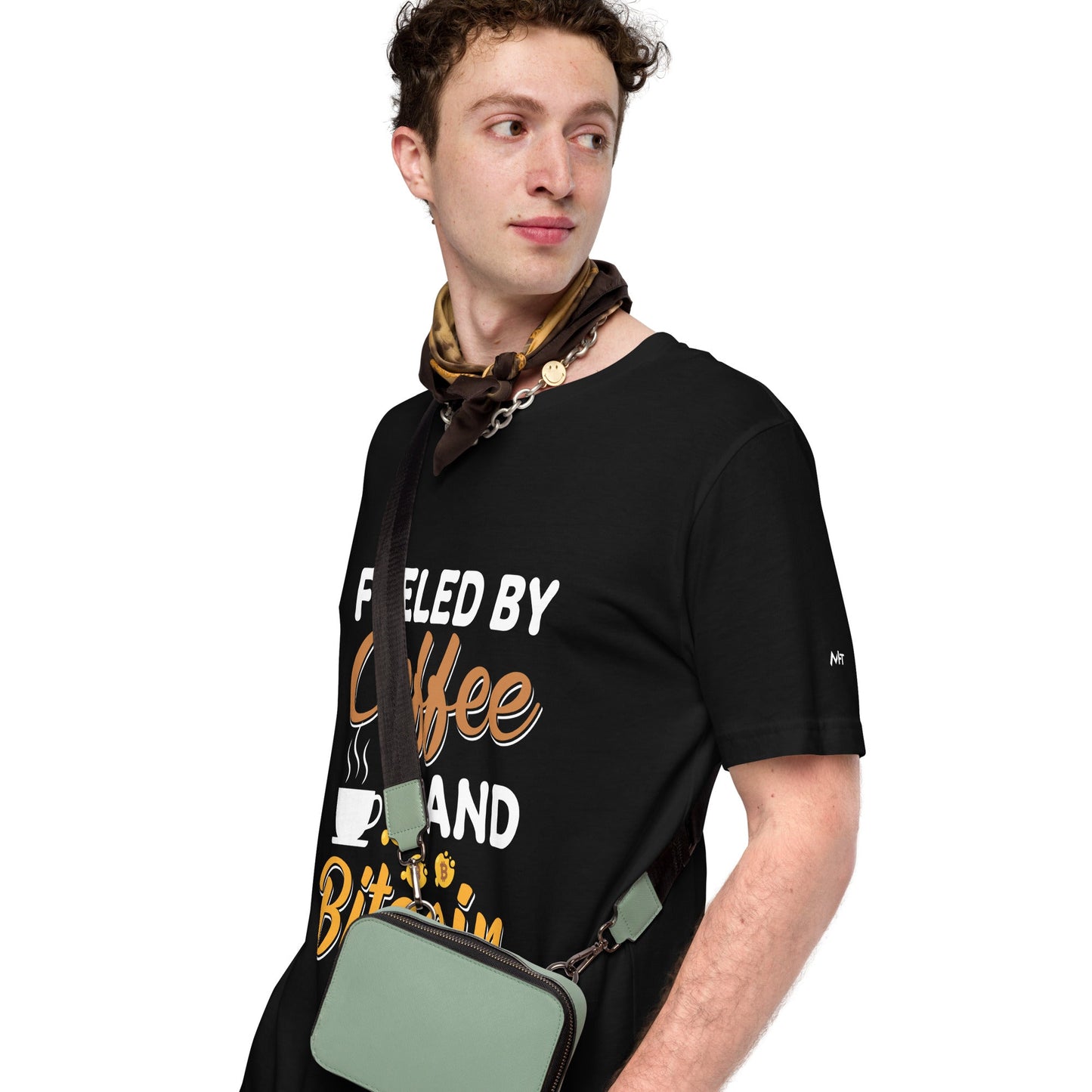 Fueled by Coffee and Bitcoin V1 - Unisex t-shirt by DarkByteGear