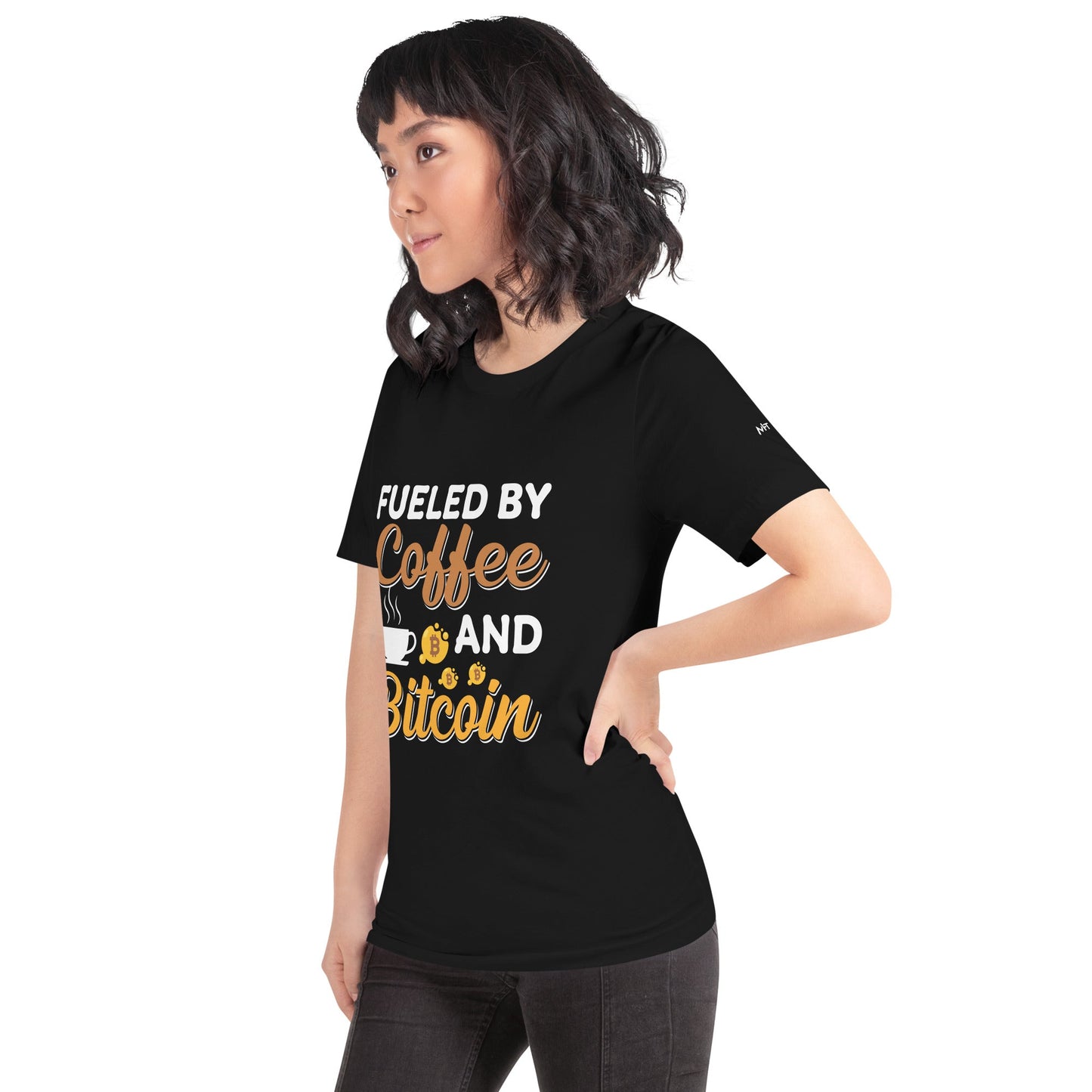 Fueled by Coffee and Bitcoin V1 - Unisex t-shirt by DarkByteGear