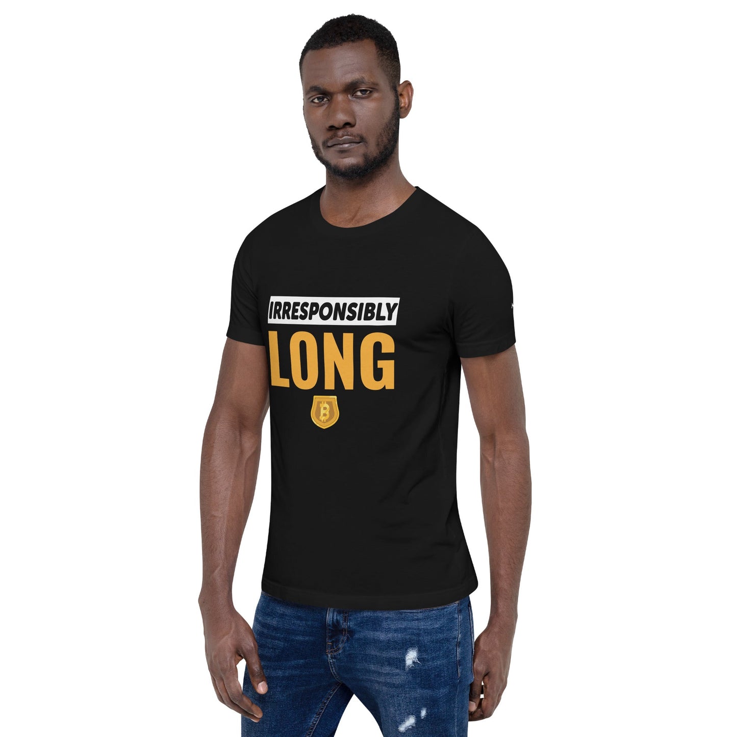 Irresponsibly Long Bitcoin - Unisex t-shirt by DarkByteGear