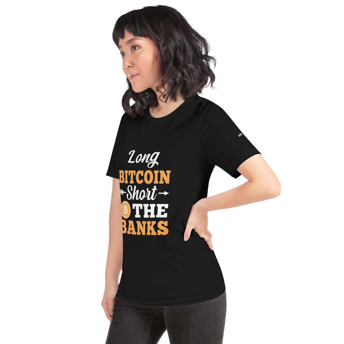 Long Big Coin, Short the Banks - Unisex t-shirt by DarkByteGear