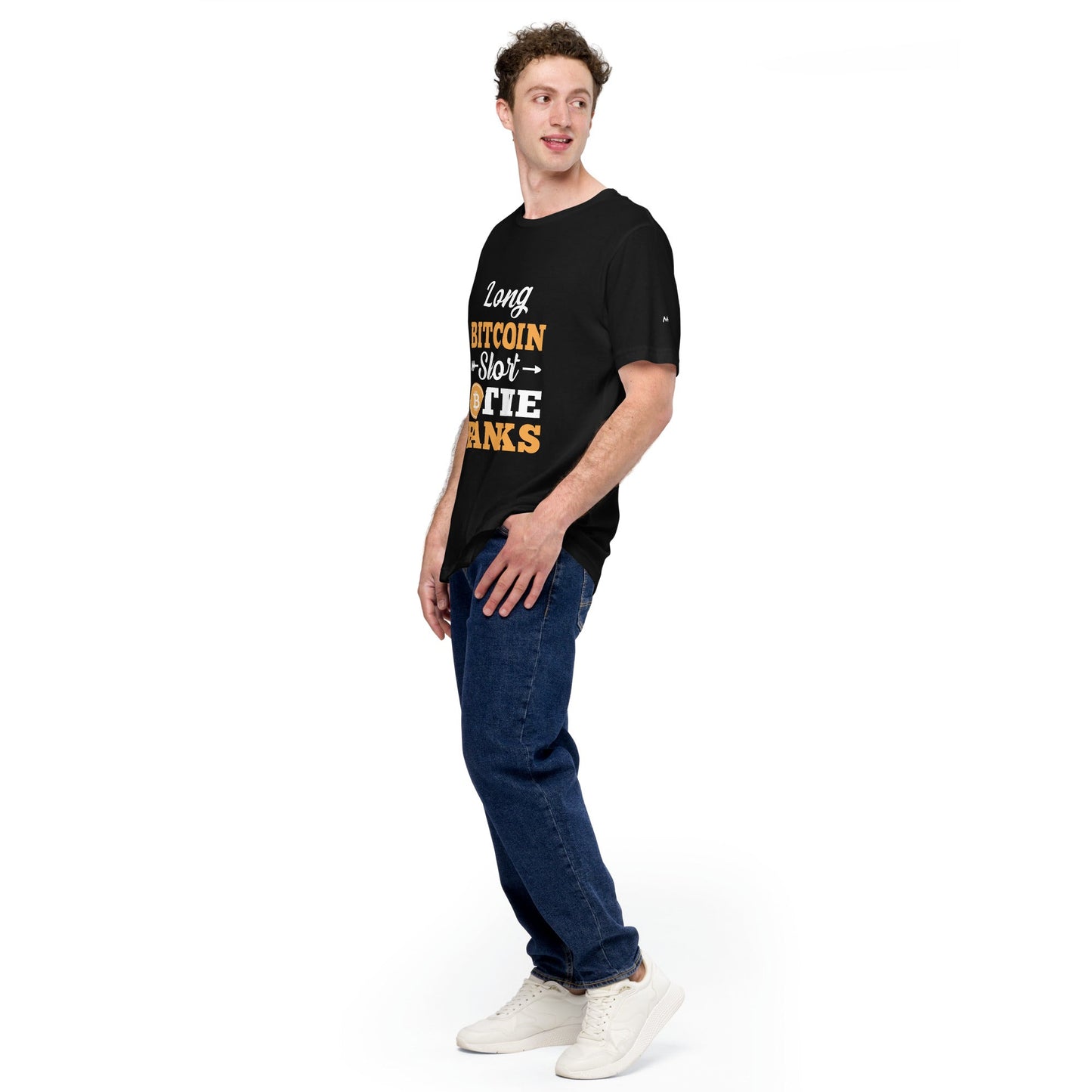 Long Big Coin, Short the Banks - Unisex t-shirt by DarkByteGear