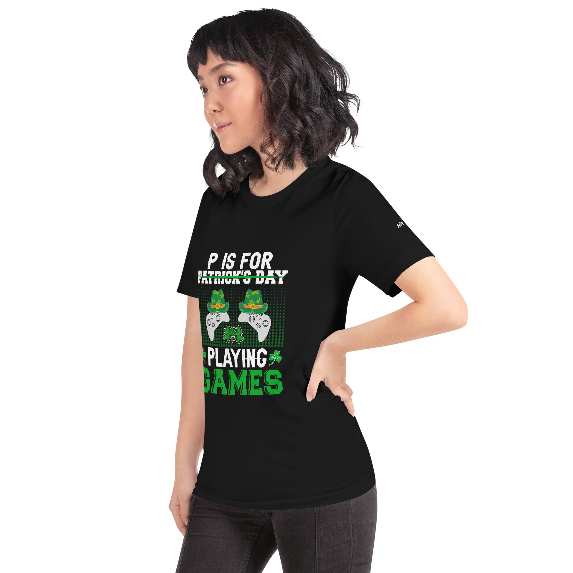 P is for "Playing Games" - Unisex t-shirt by DarkByteGear