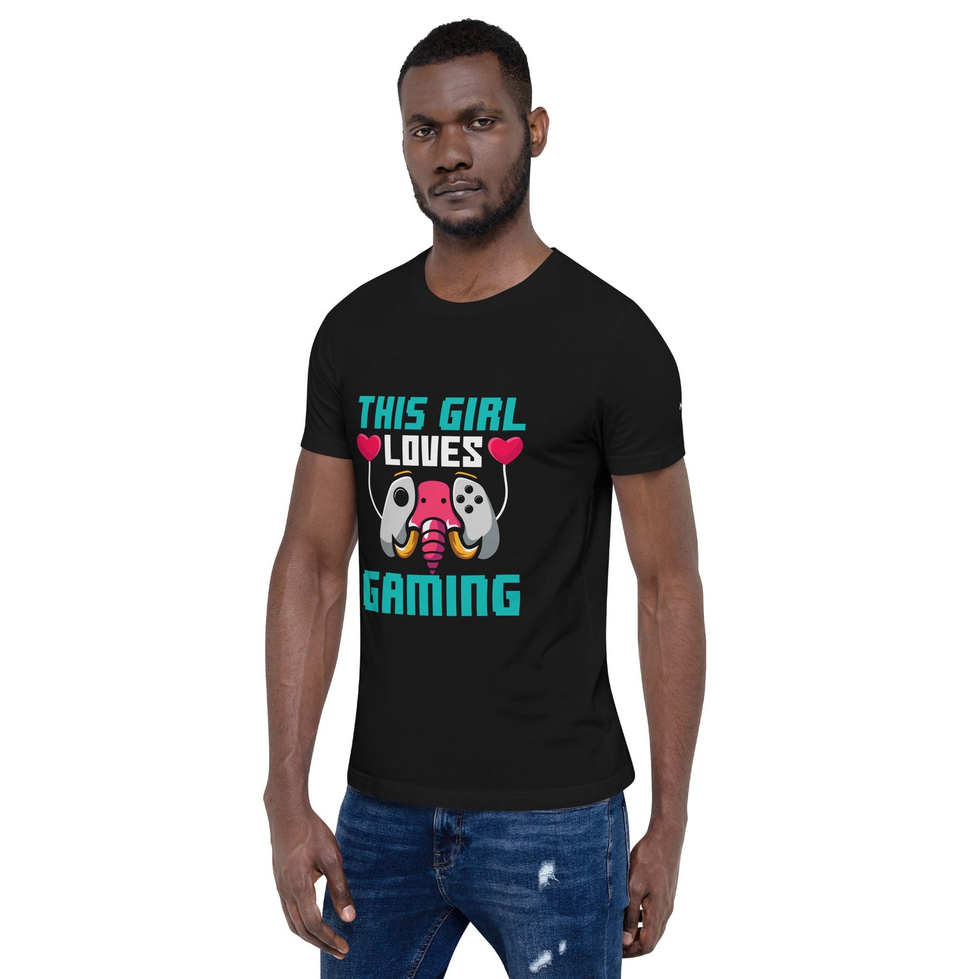 This girl Loves video games ( RiMa ) - Unisex t-shirt by DarkByteGear