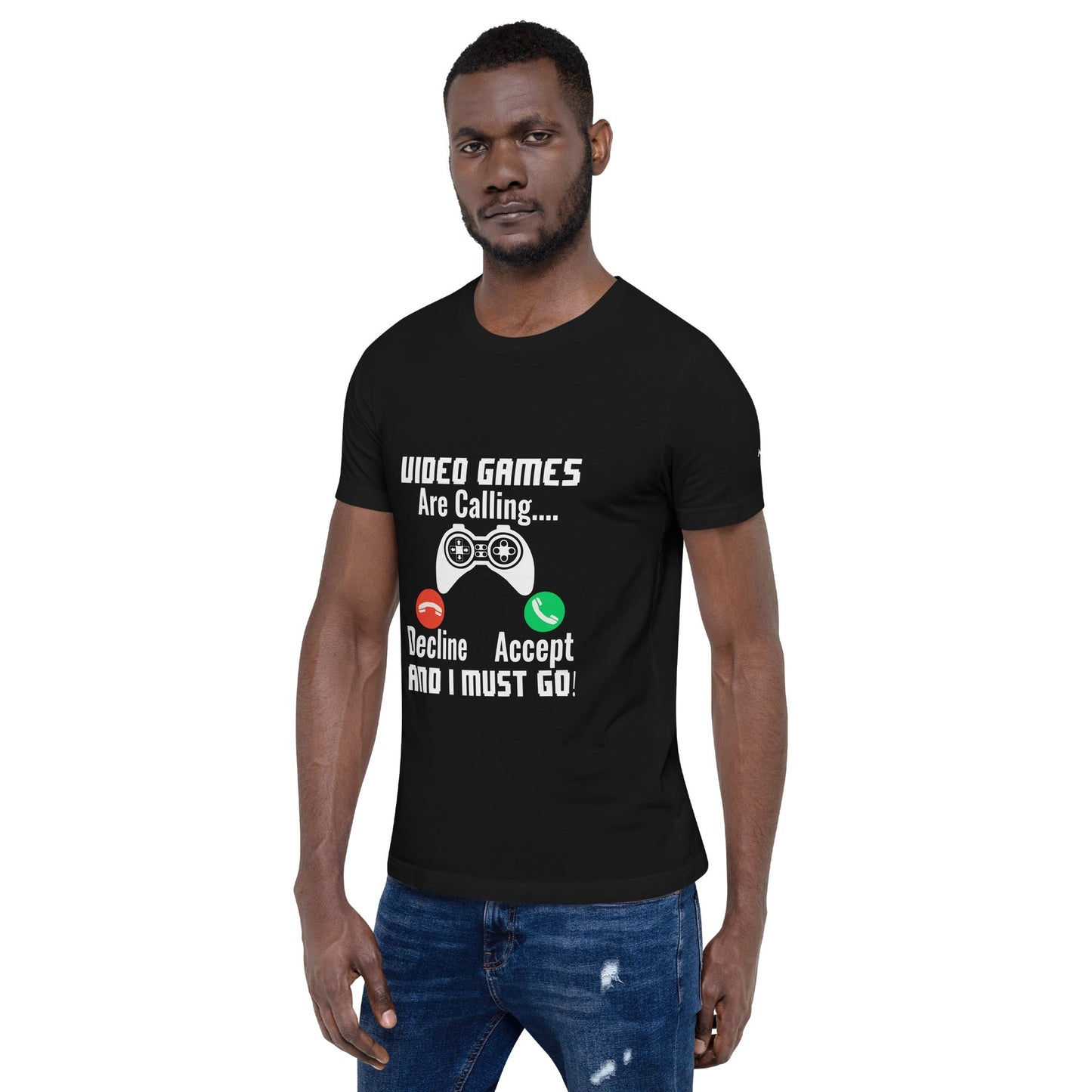 Video Games are Calling and I must Go Rima 18 - Unisex t-shirt by DarkByteGear