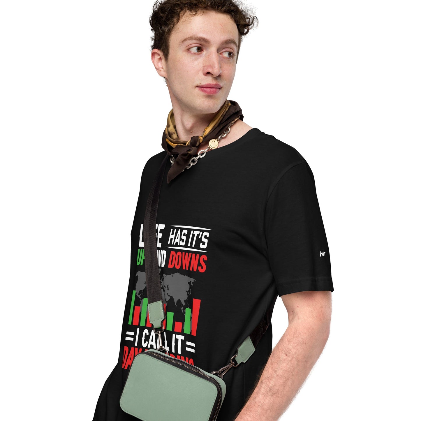 Life has its ups and downs; I call it Day Trading - Unisex t-shirt by DarkByteGear