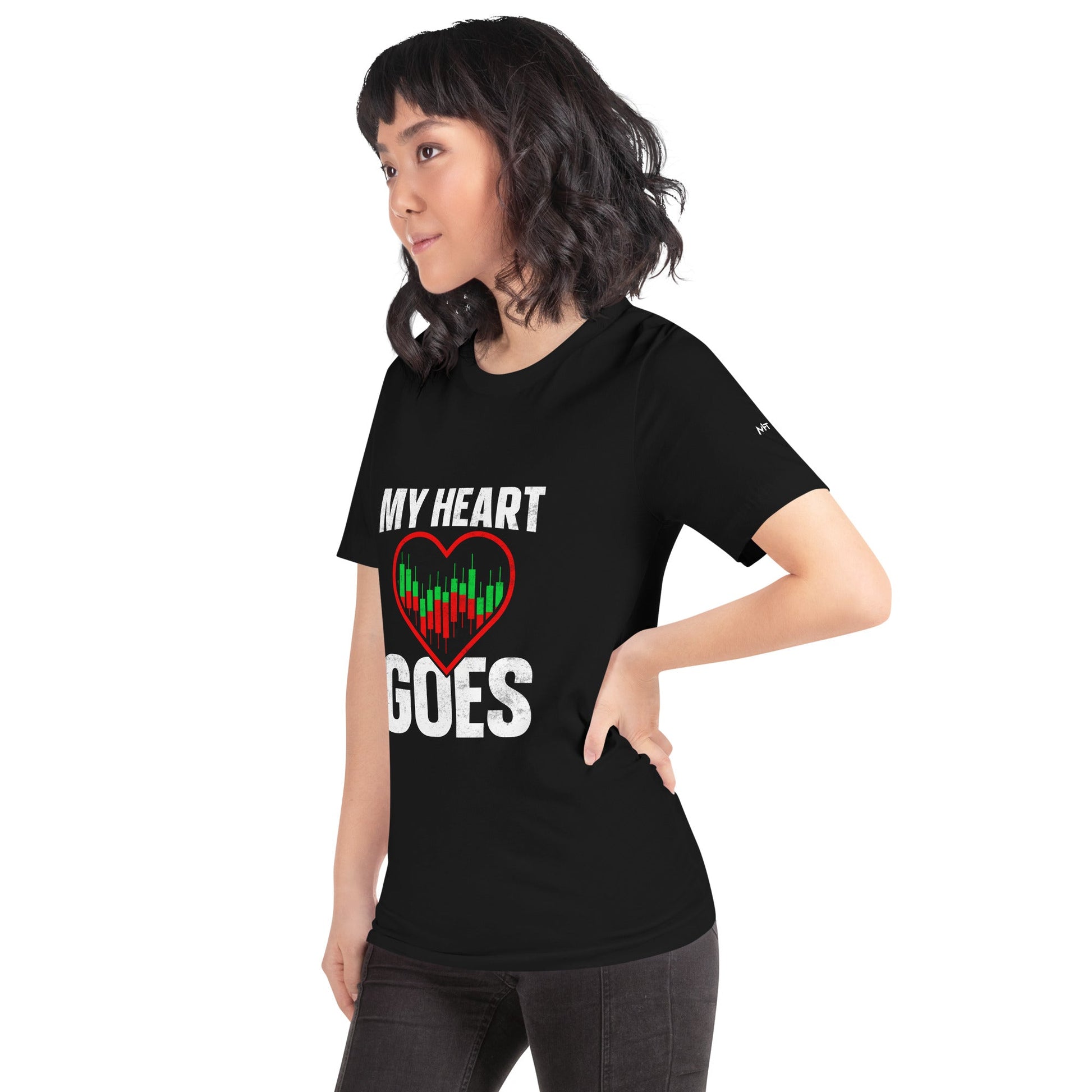 My Heart Goes - Unisex t-shirt by DarkByteGear