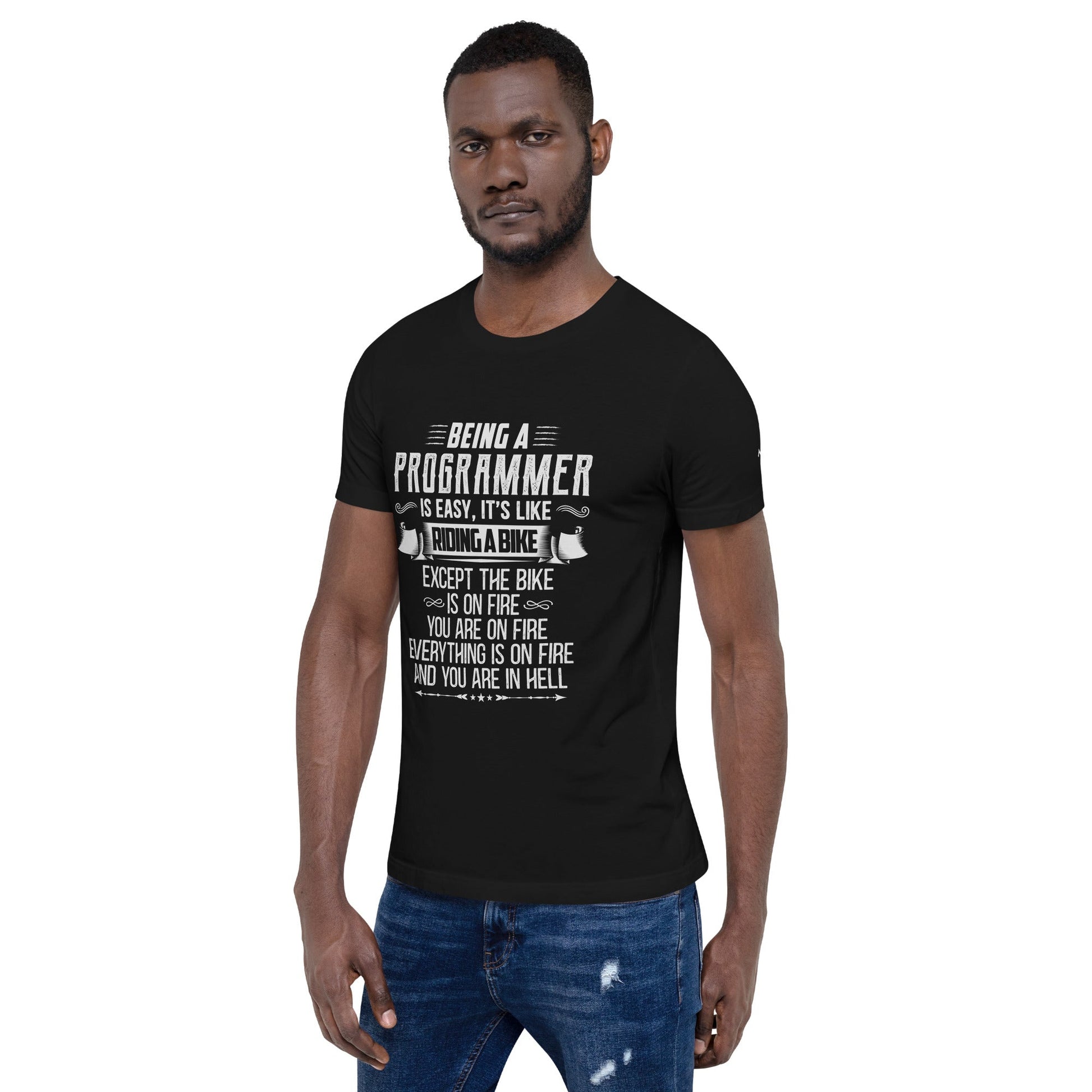 Being a Programmer is easy - Unisex t-shirt by DarkByteGear