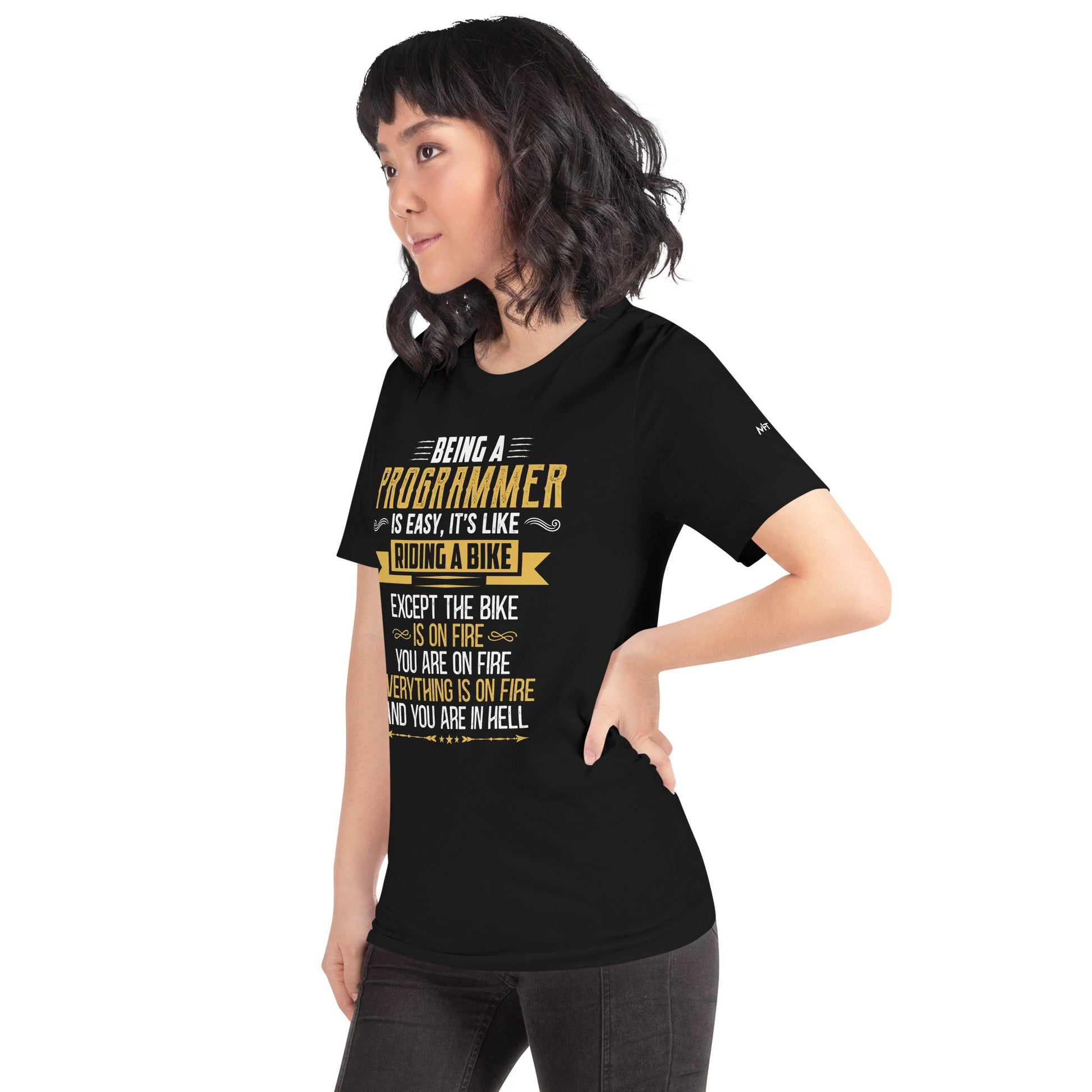 Being a Programmer is easy V2 - Unisex t-shirt by DarkByteGear