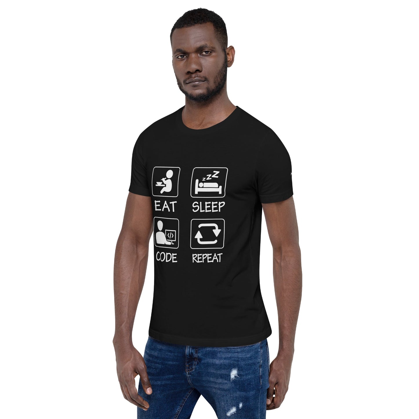Eat, Sleep, Code, Repeat V1 - Unisex t-shirt by DarkByteGear