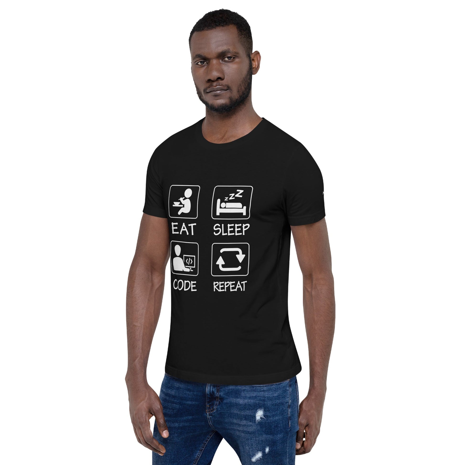 Eat, Sleep, Code, Repeat V1 - Unisex t-shirt by DarkByteGear