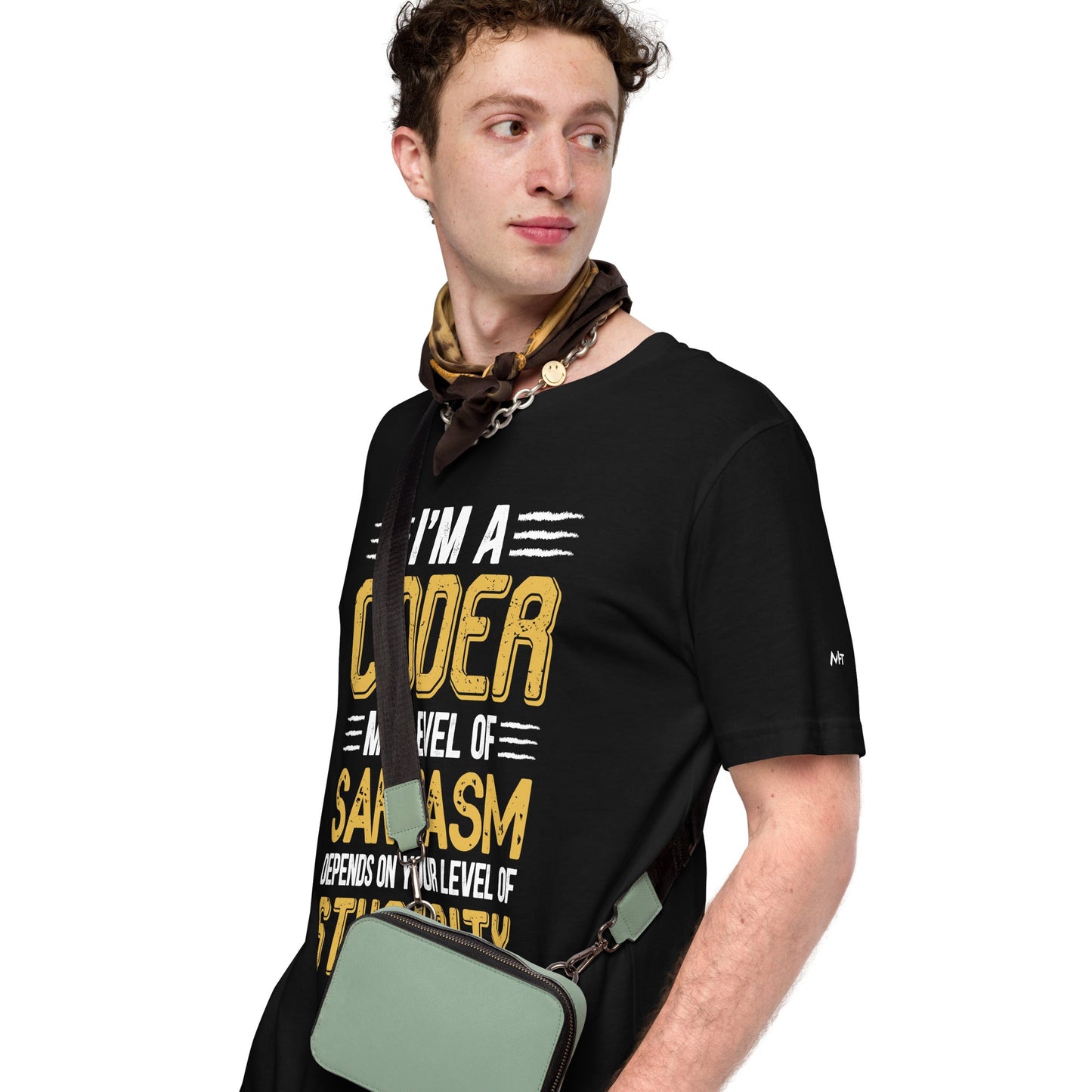 I am a Coder; my level of Sarcasm Depends on your level of Stupidity - Unisex t-shirt by DarkByteGear