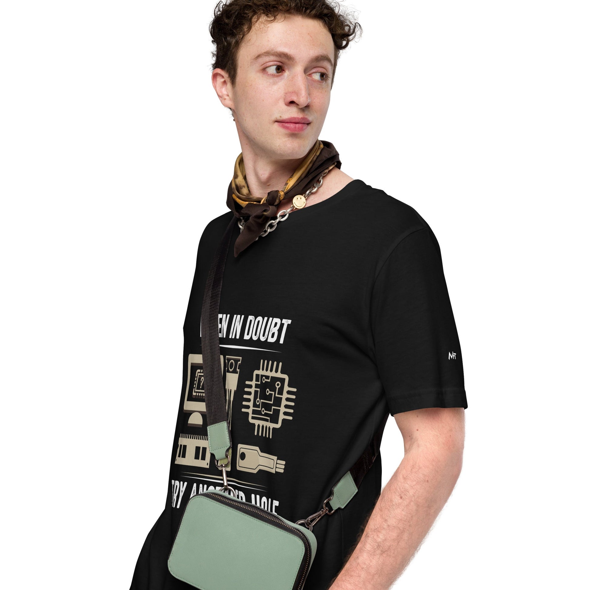 When in doubt, Try another hole V1 - Unisex t-shirt by DarkByteGear