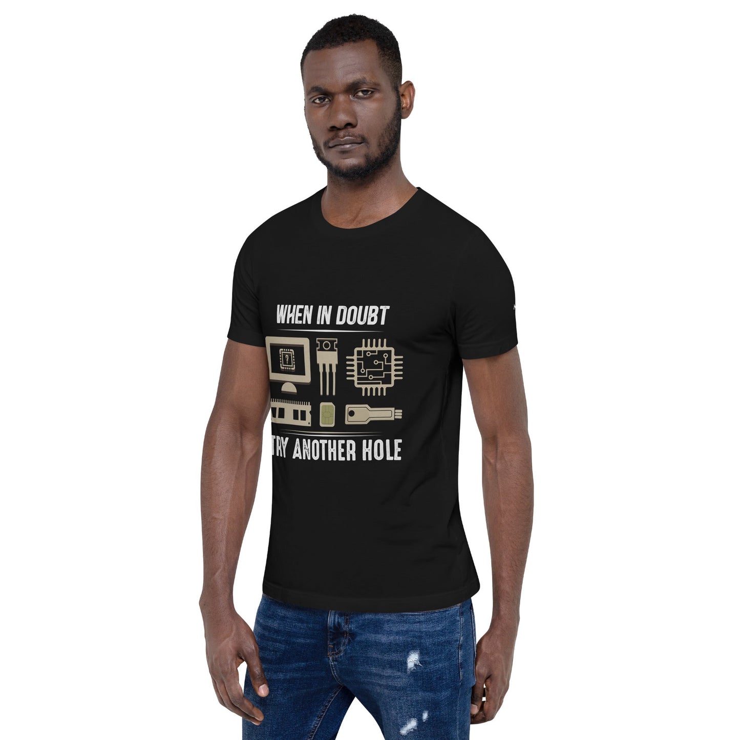 When in doubt, Try another hole V1 - Unisex t-shirt by DarkByteGear