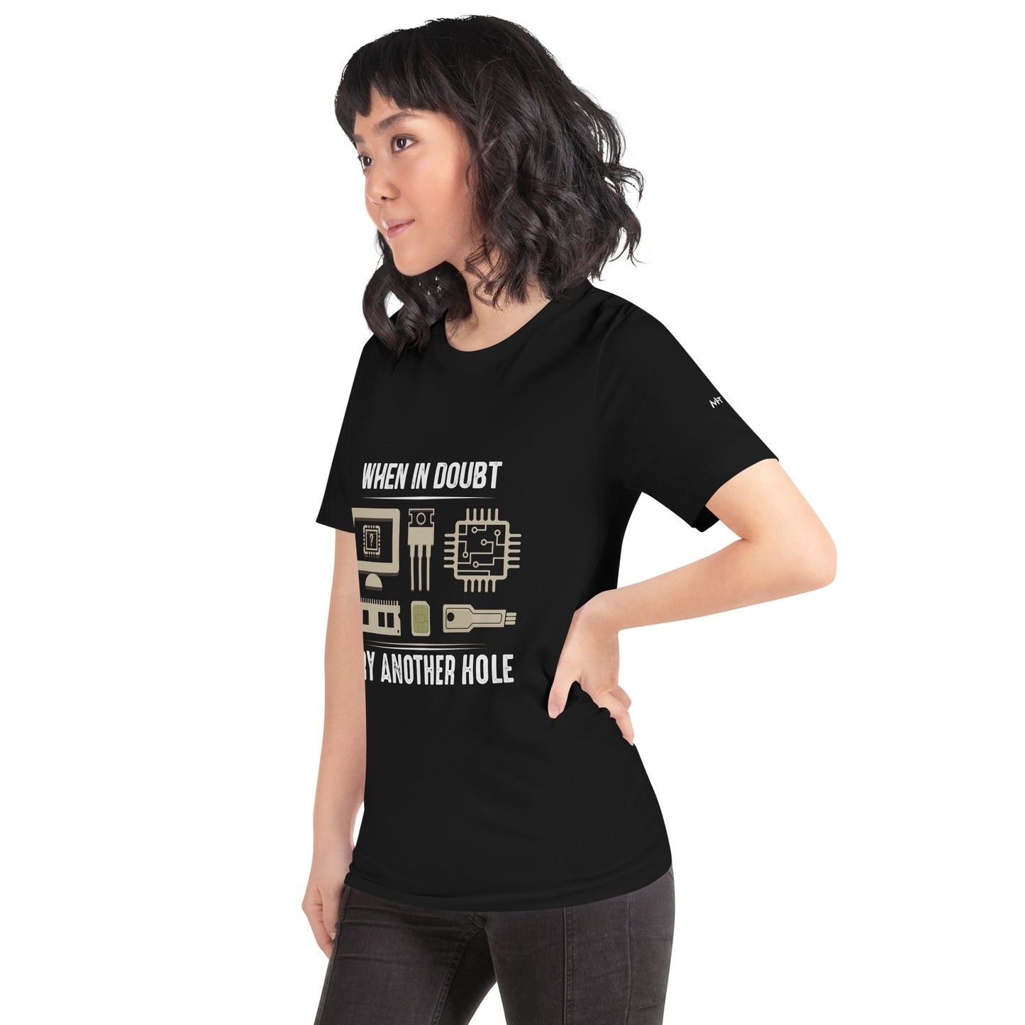 When in doubt, Try another hole V1 - Unisex t-shirt by DarkByteGear