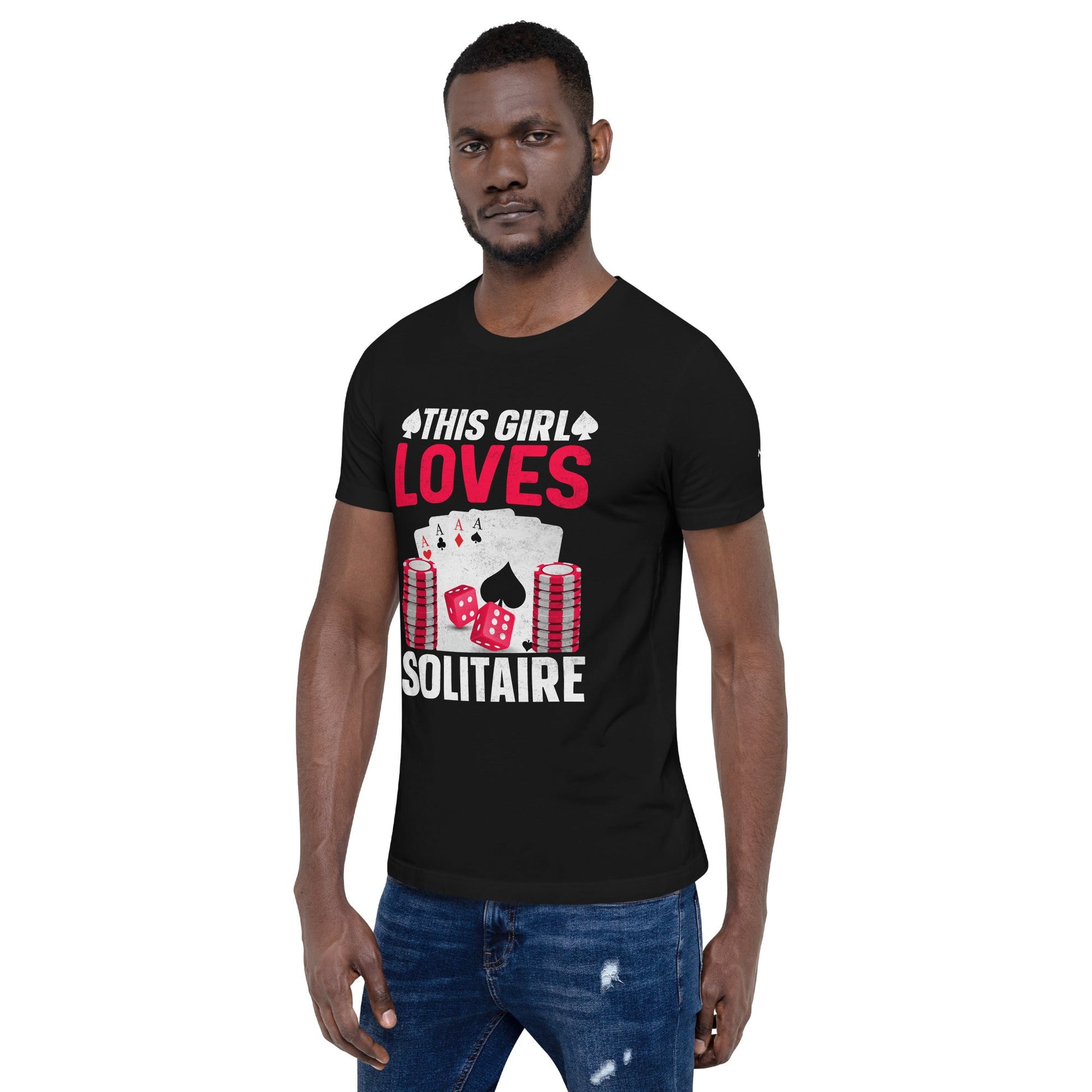 This Girl Loves Solitaire - Unisex t-shirt by DarkByteGear