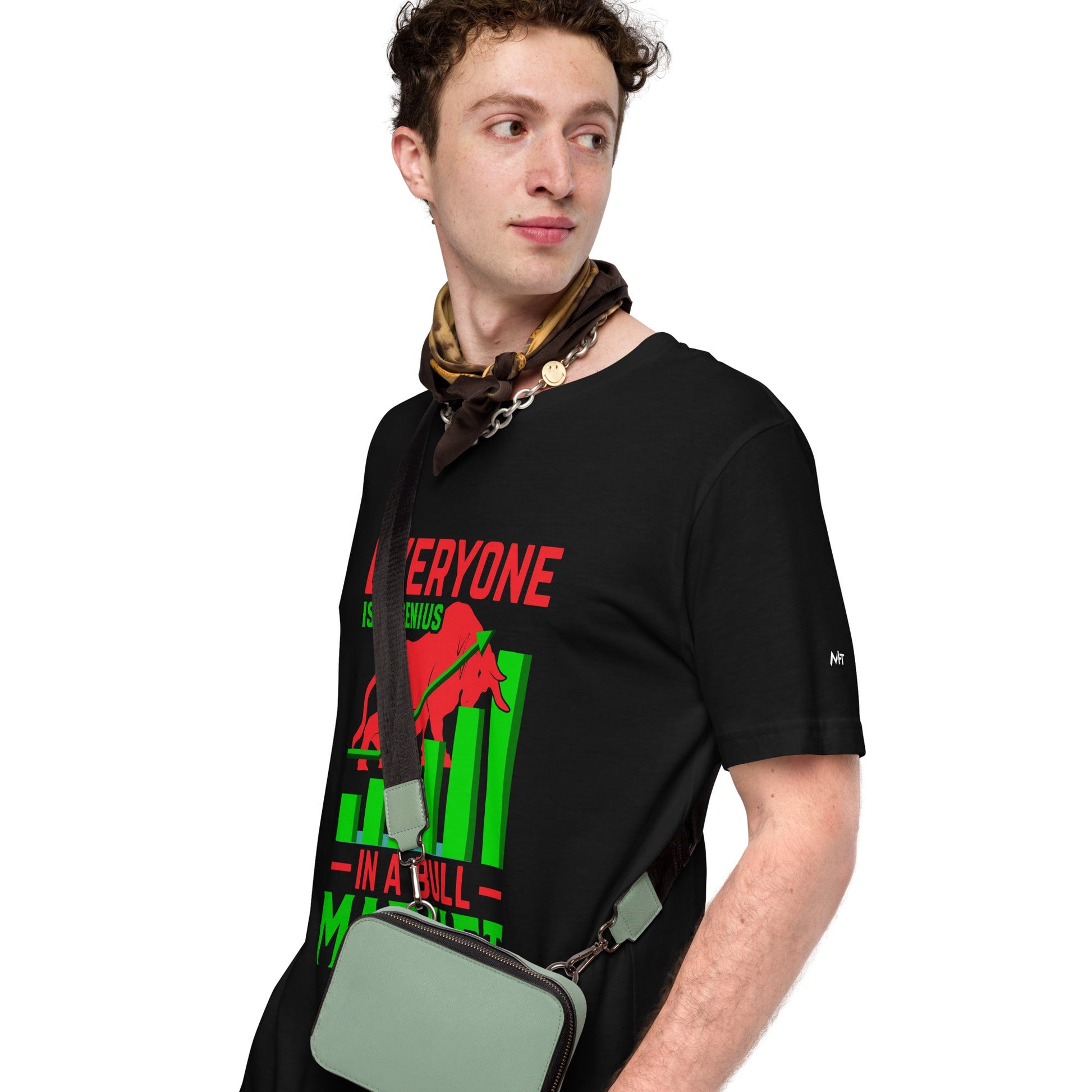 Everyone is a Genius in a Bull Market V1 - T-Shirt by DarkByteGear