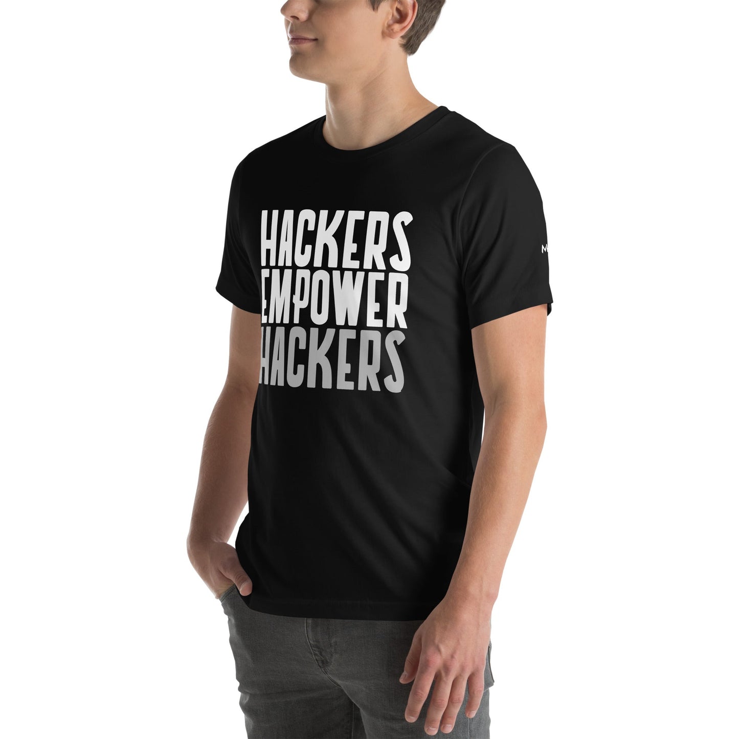 Hackers Empower Hackers - Unisex t-shirt by DarkByteGear