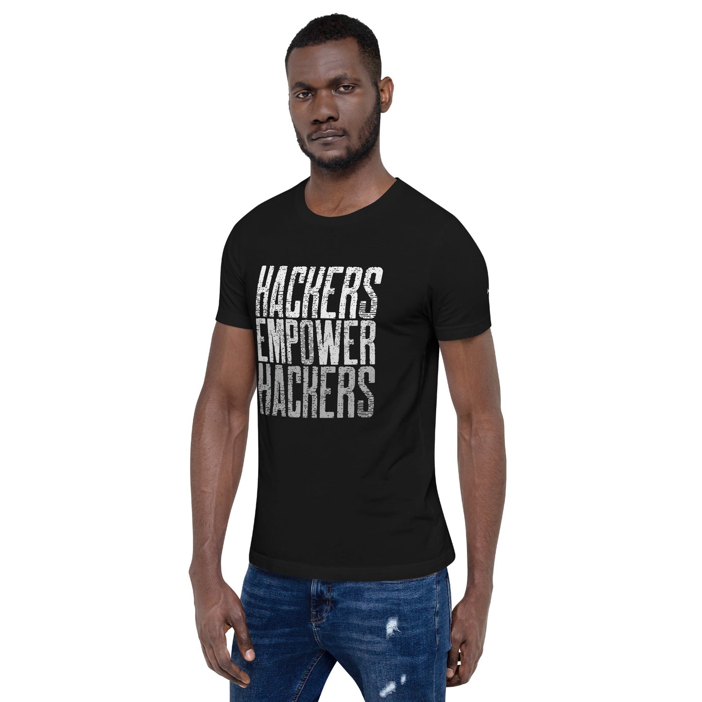 Hackers Empower Hackers V1 - Unisex t-shirt by DarkByteGear