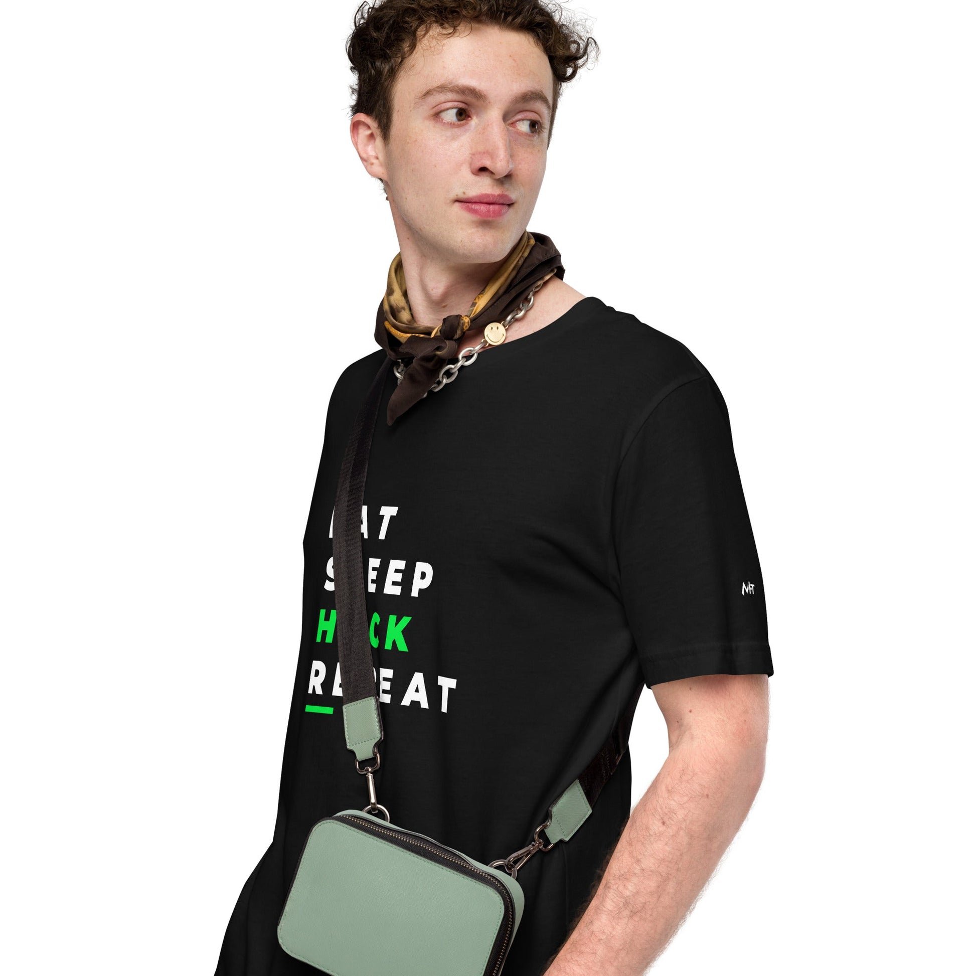 Eat, Sleep, Hack, Repeat V2 - Unisex t-shirt by DarkByteGear