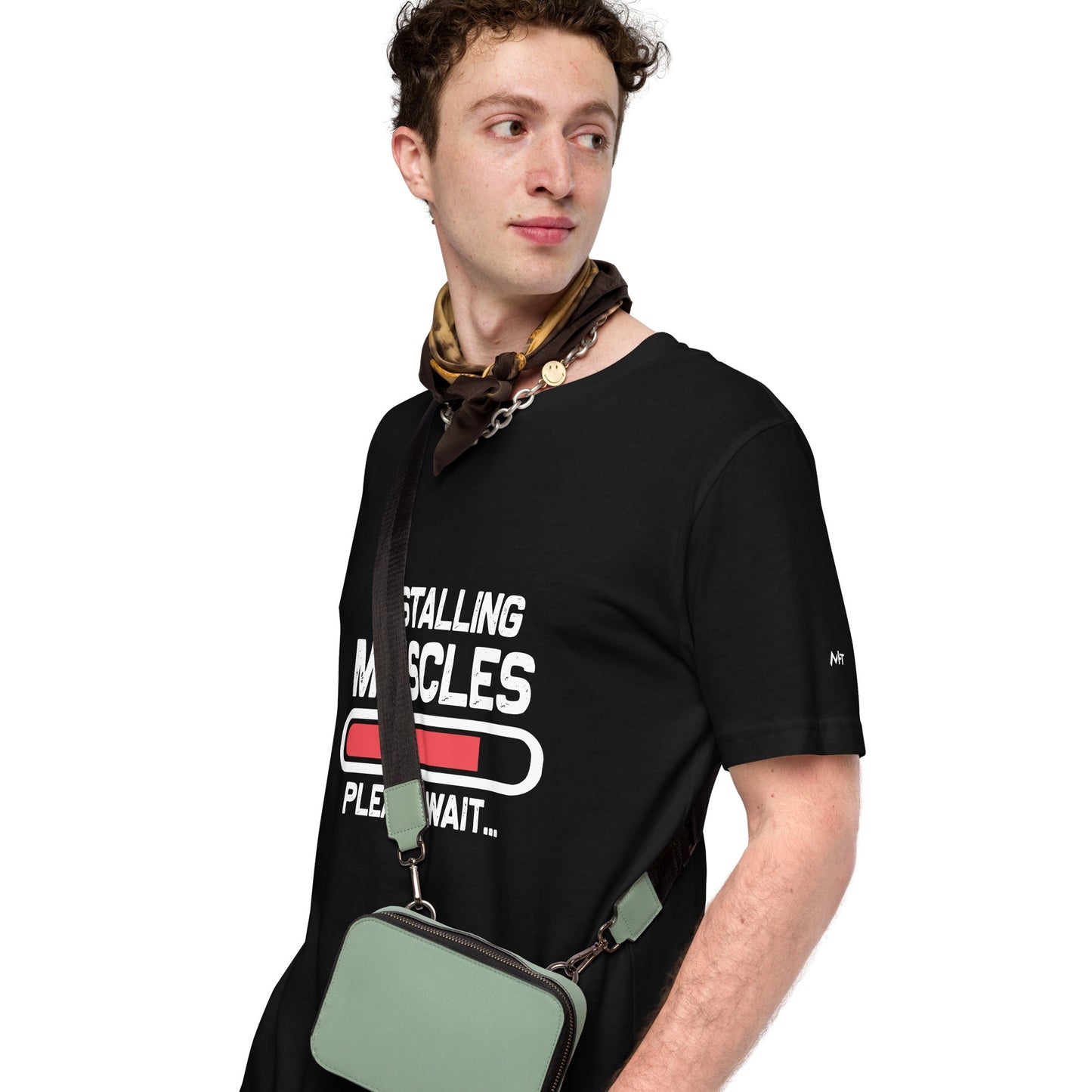 Installing Muscles Please Wait.... - Unisex t-shirt by DarkByteGear