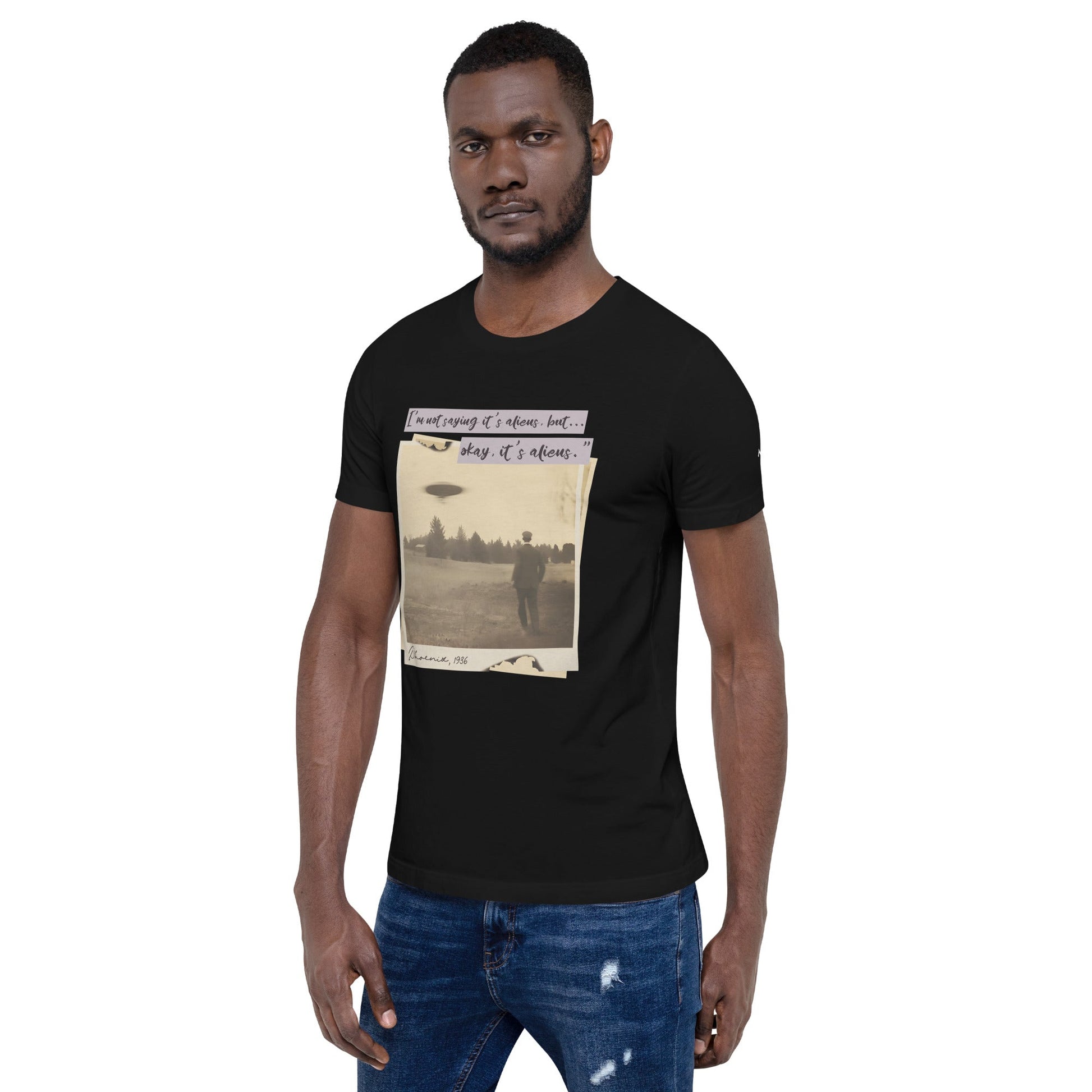 I am not saying it's aliens but, Okay! it's aliens V1 - Unisex t-shirt by DarkByteGear