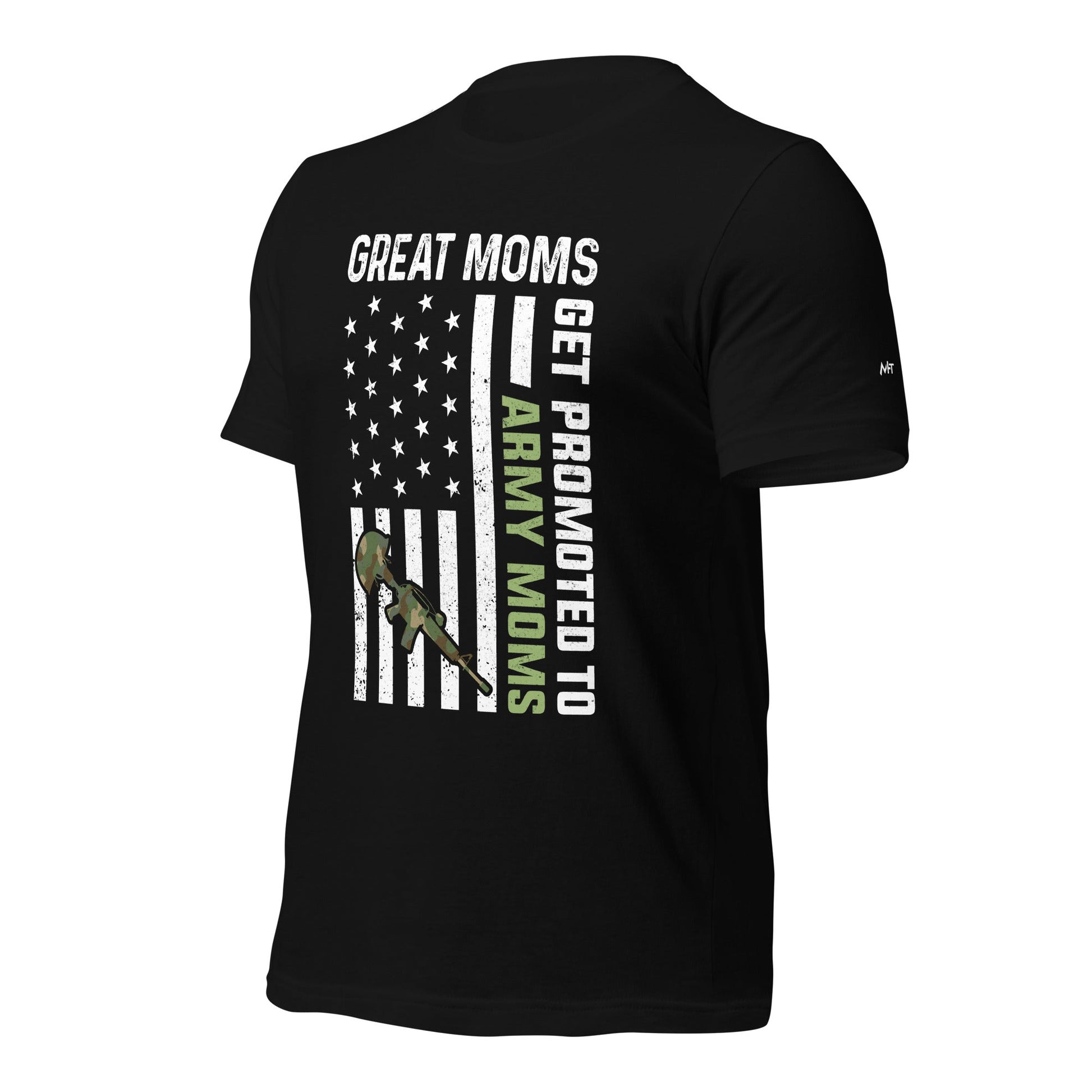 Army Moms, Great Moms promoted - Unisex t-shirt by DarkByteGear
