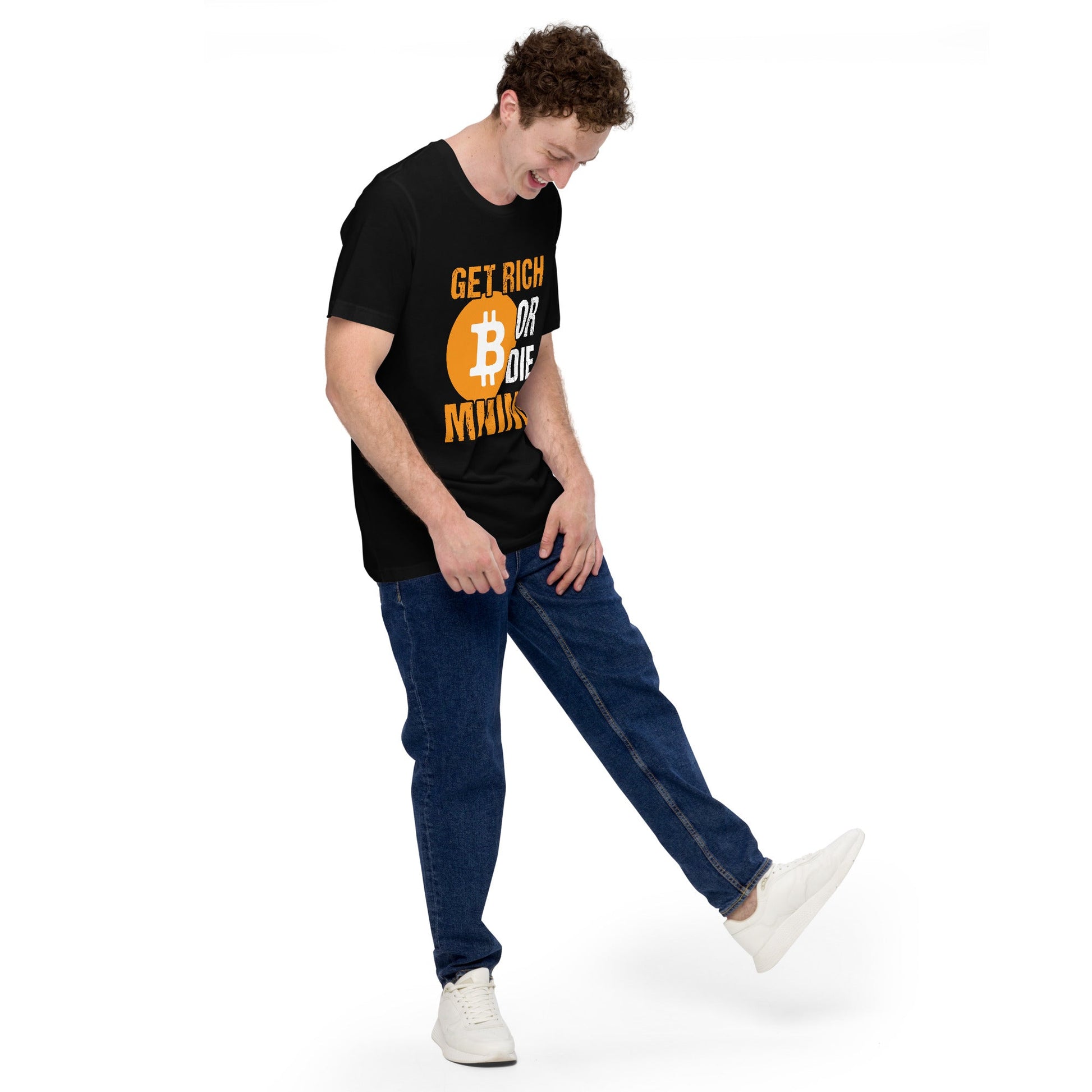 Get Rich Bitcoin Mining or Die Unisex t-shirt by DarkByteGear