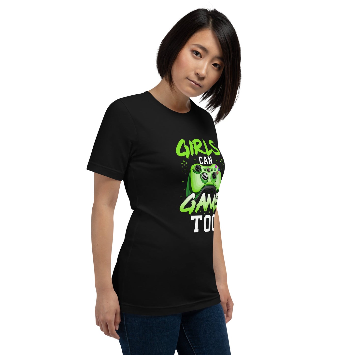 Girls can Game too Unisex t-shirt by DarkByteGear