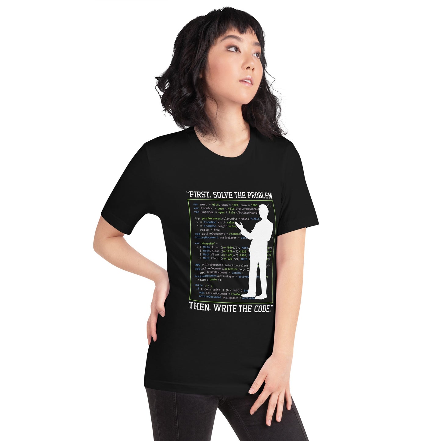 First, Solve the problem; then, Write the code V5 - Unisex t-shirt by DarkByteGear