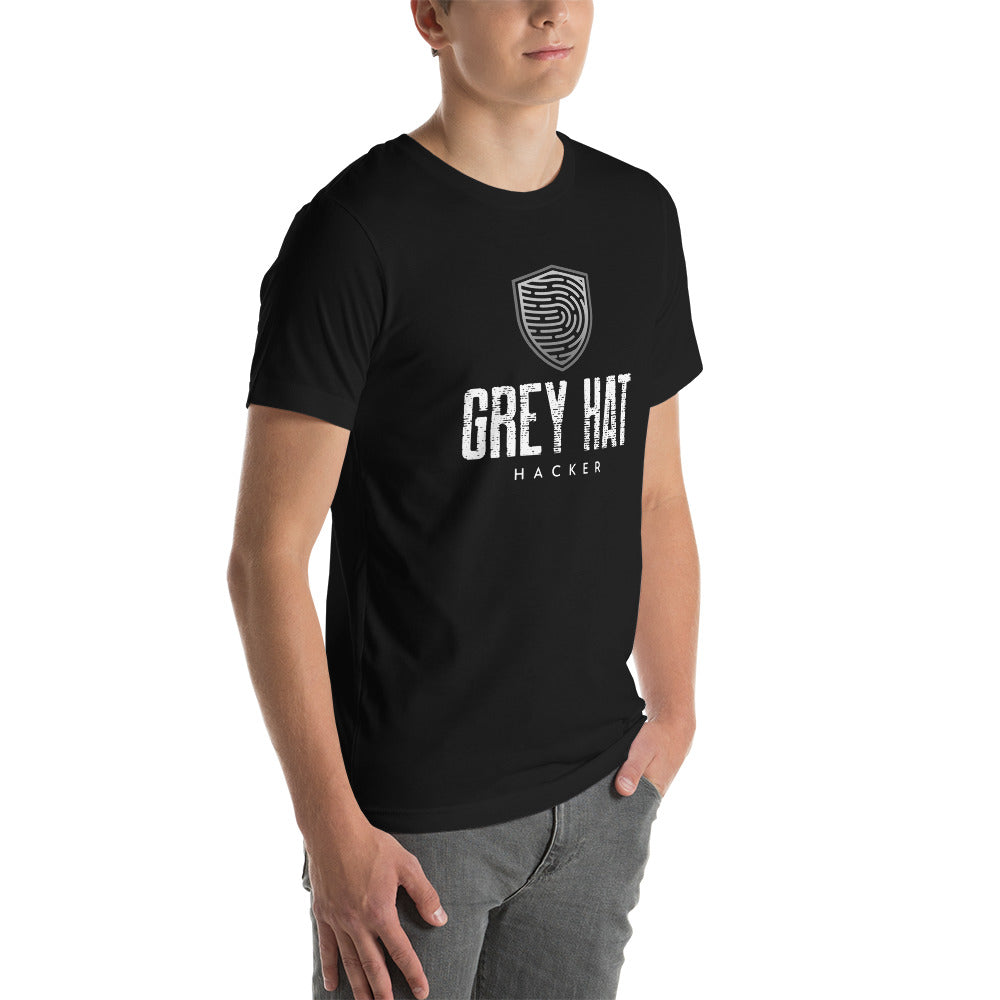 Grey Hat Hacker V4 - Unisex t-shirt by DarkByteGear