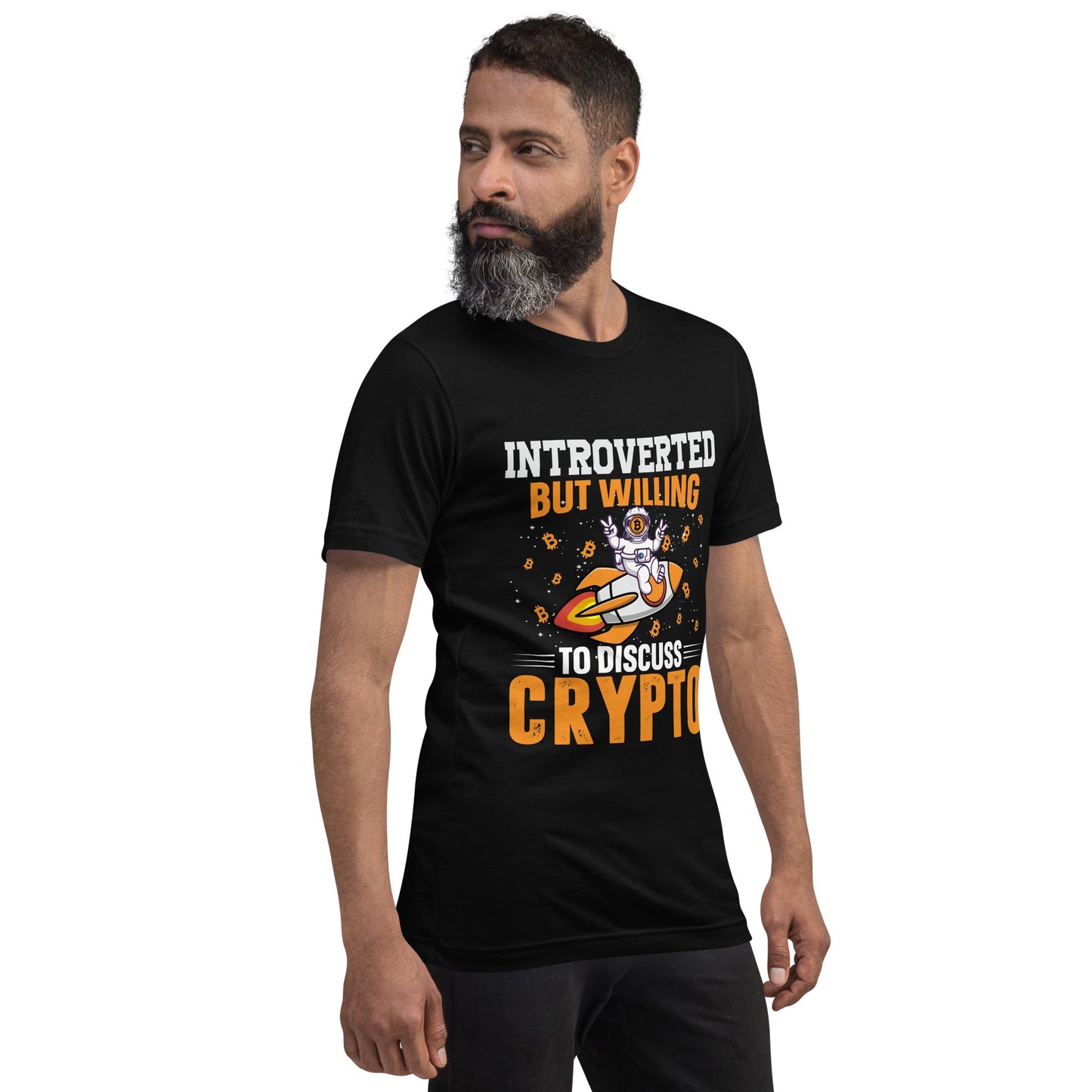 Introverted but Willing to Discuss Bitcoin Unisex t-shirt by DarkByteGear