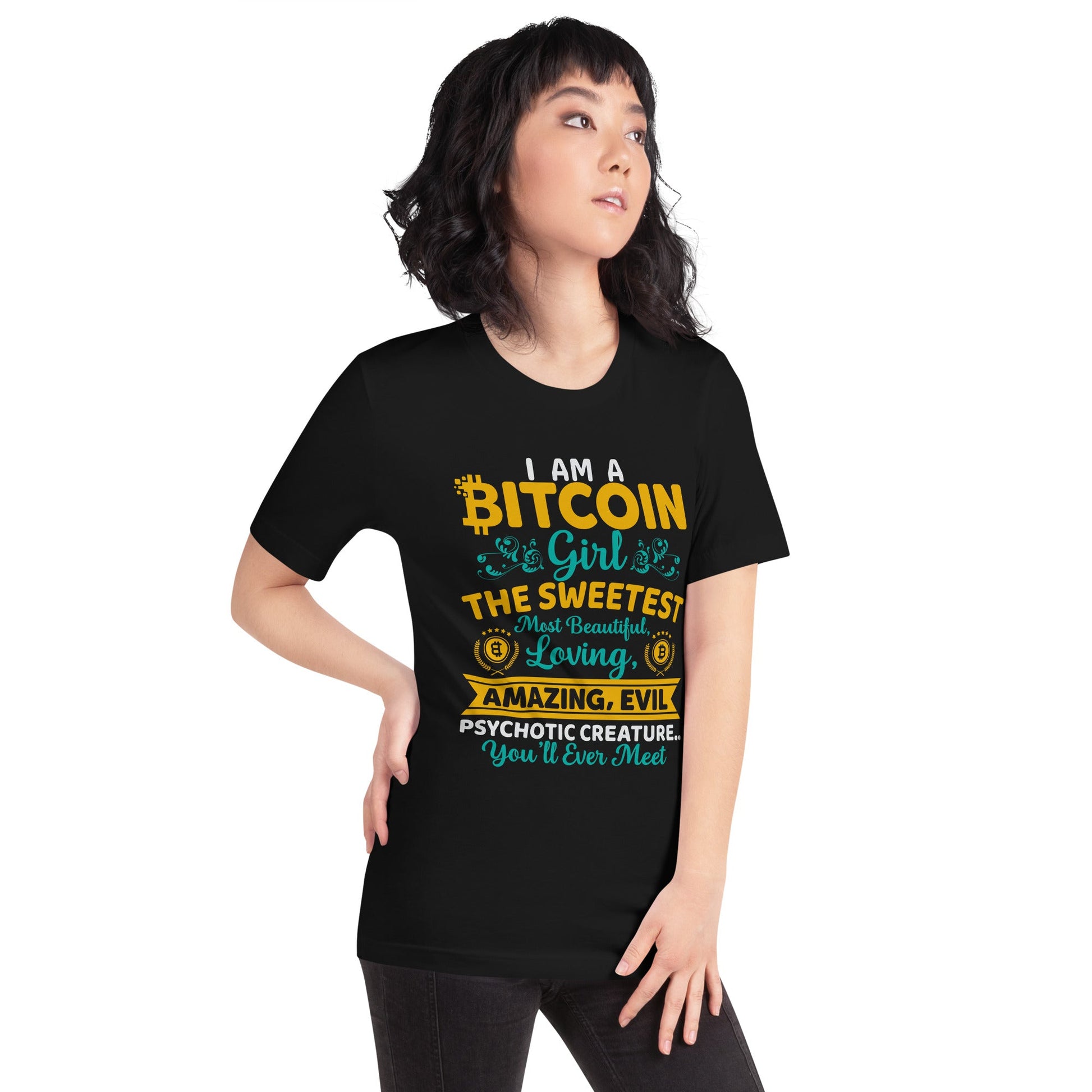 I am a Bitcoin Girl, the sweetest - Unisex t-shirt by DarkByteGear