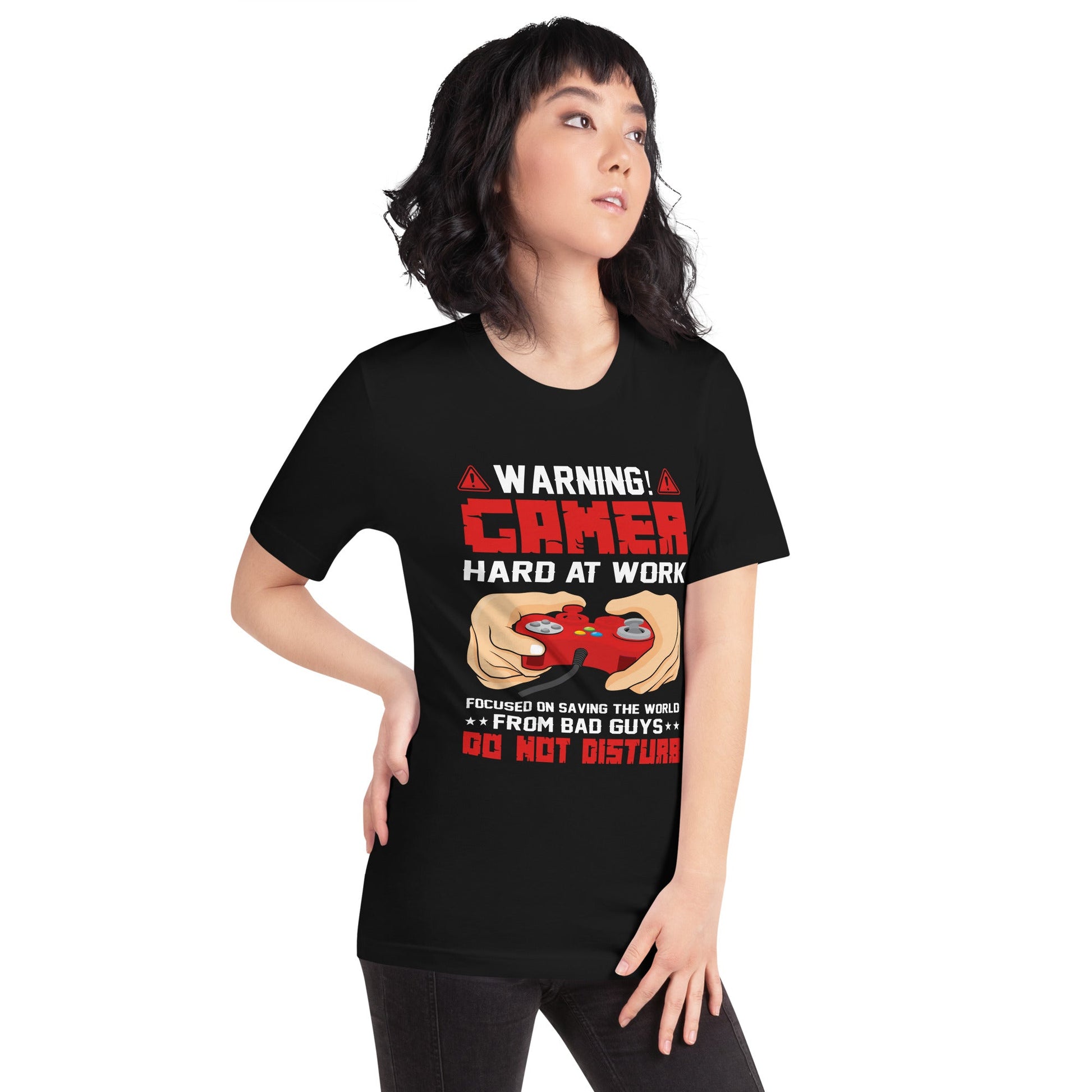 Gamer Hard at Work, Do not Disturb - Unisex t-shirt by DarkByteGear