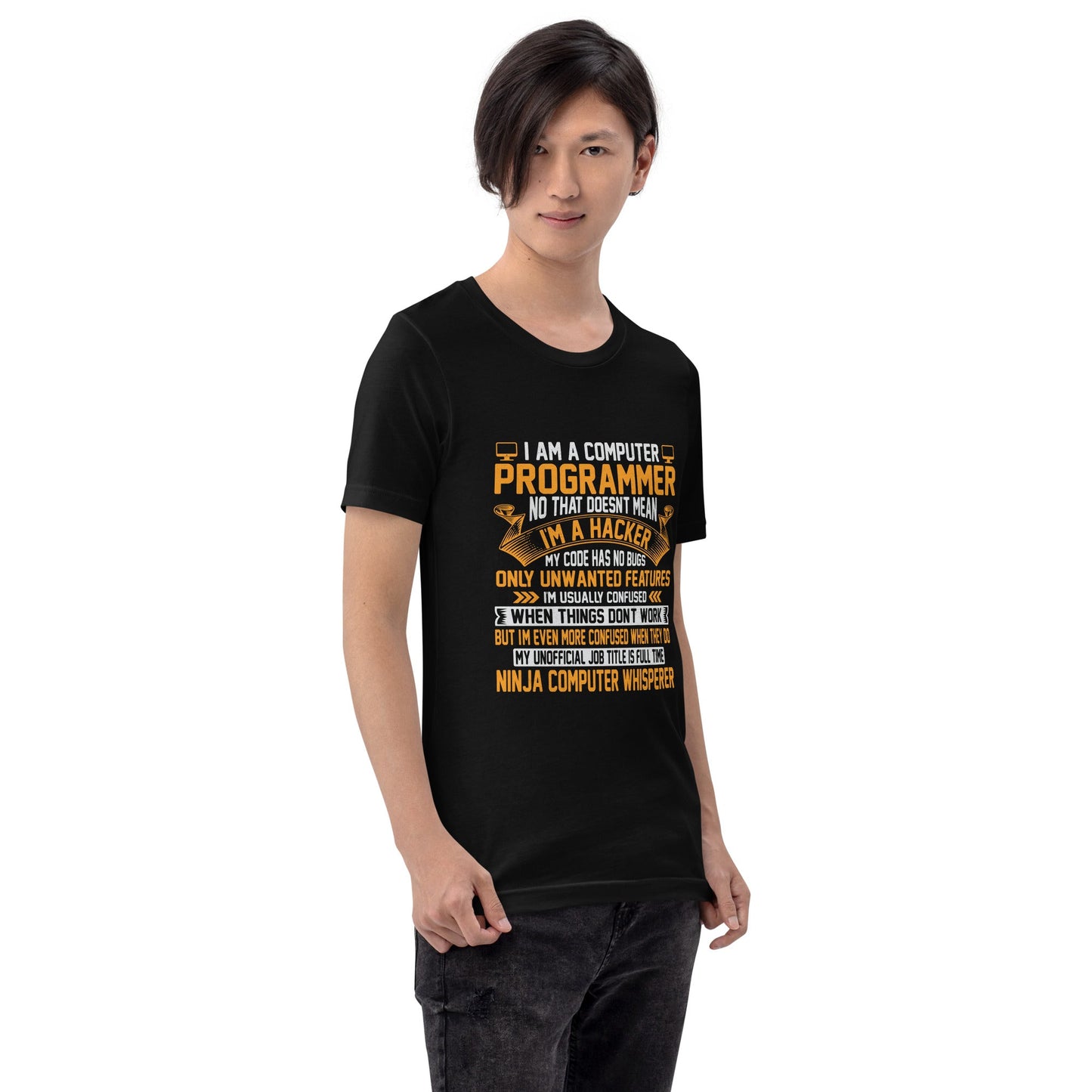 I am a Computer Programmer: Ninja Computer Whisperer - Unisex t-shirt by DarkByteGear