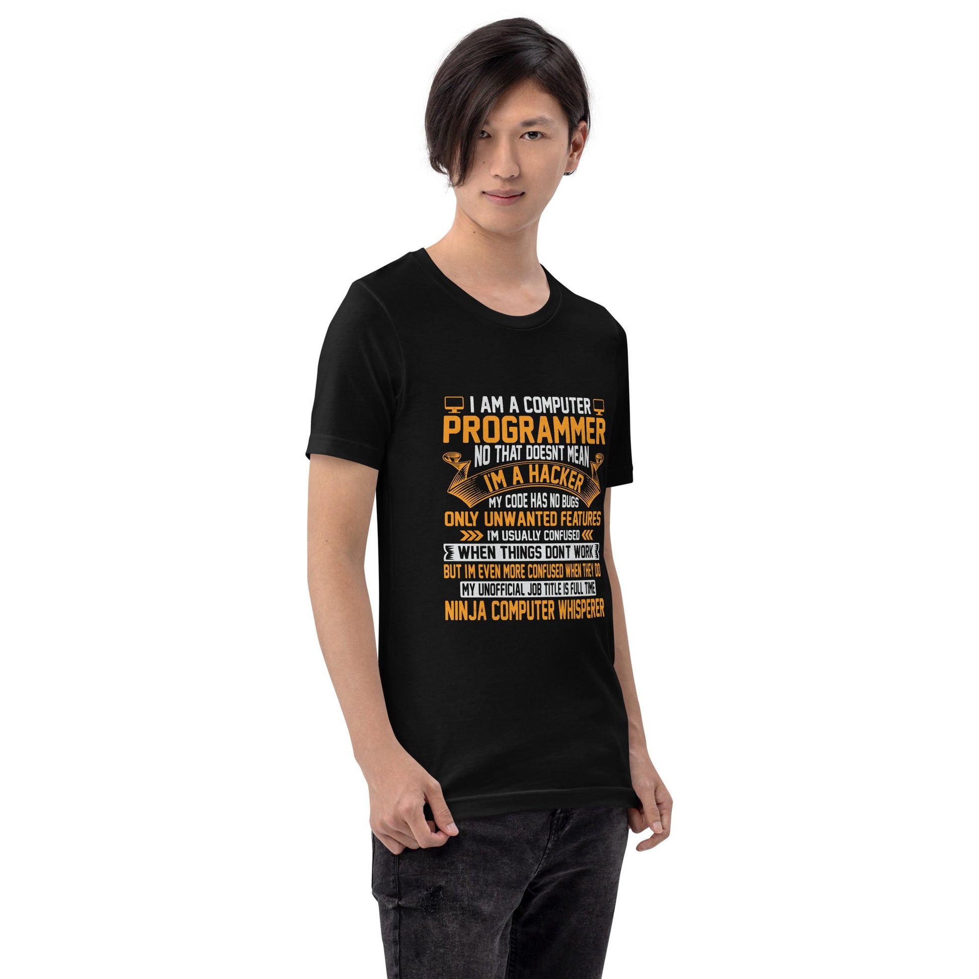 I am a Computer Programmer: Ninja Computer Whisperer - Unisex t-shirt by DarkByteGear