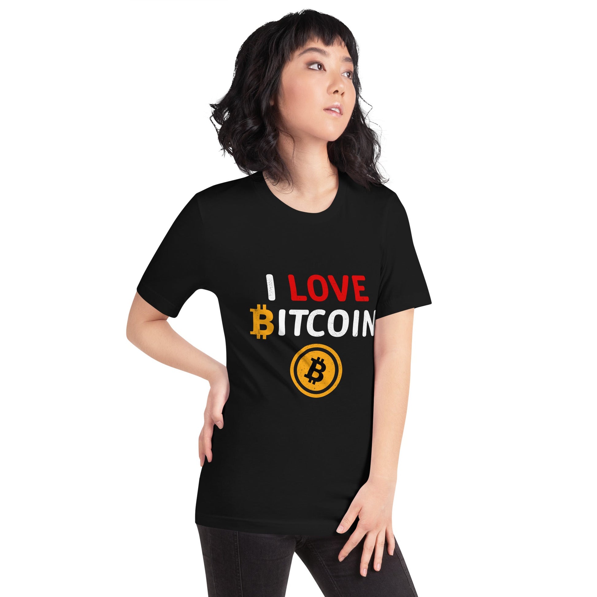 I Love Bitcoin - Unisex t-shirt by DarkByteGear