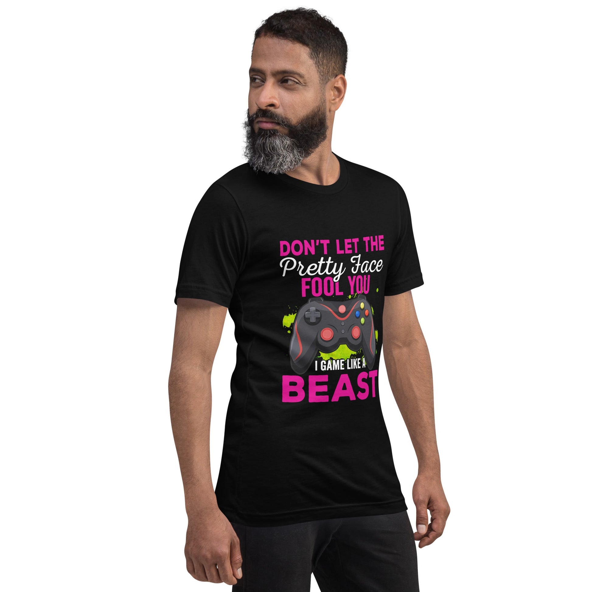 Don't let the pretty face fool you - Unisex t-shirt by DarkByteGear