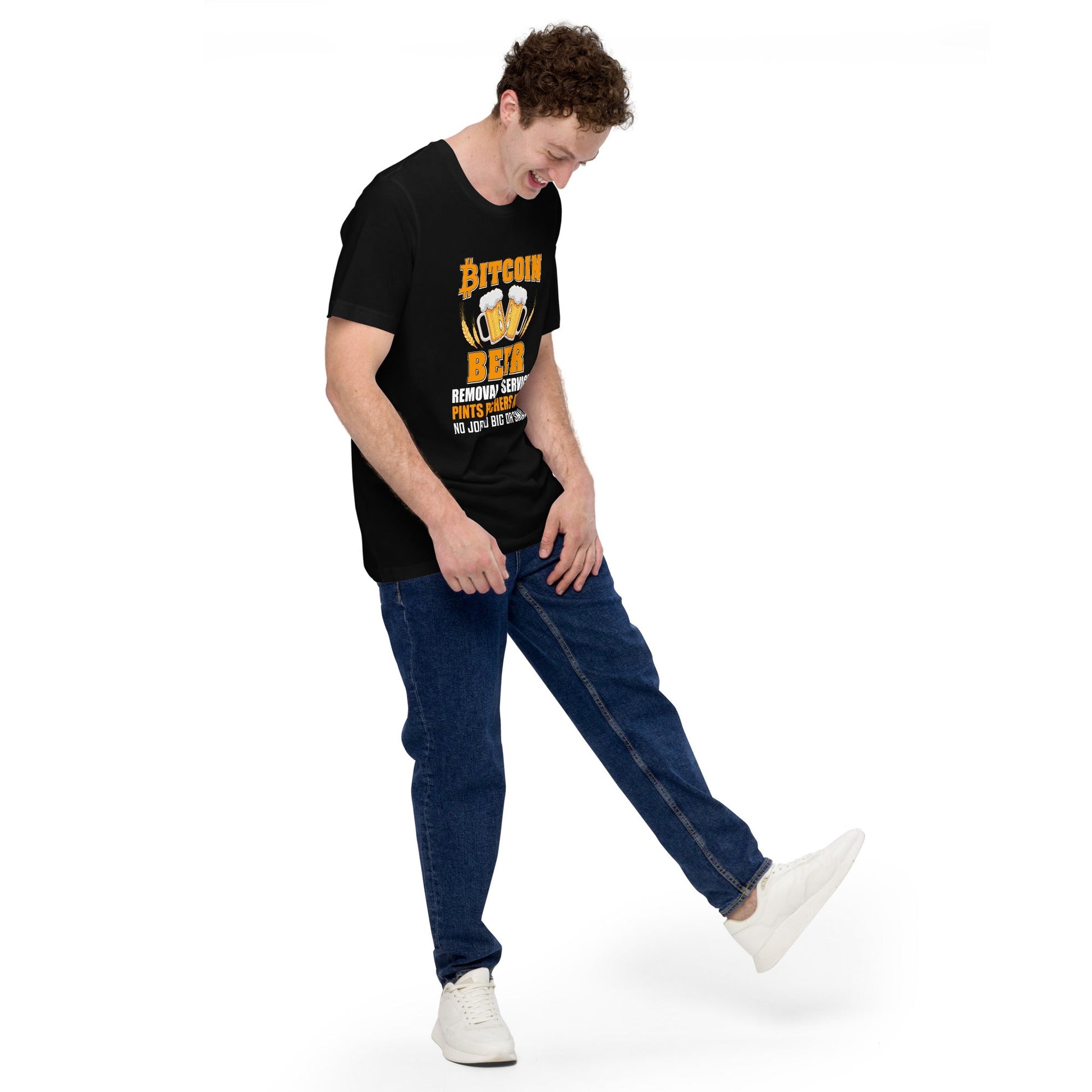 Bitcoin Beer Removal Service - Unisex t-shirt by DarkByteGear
