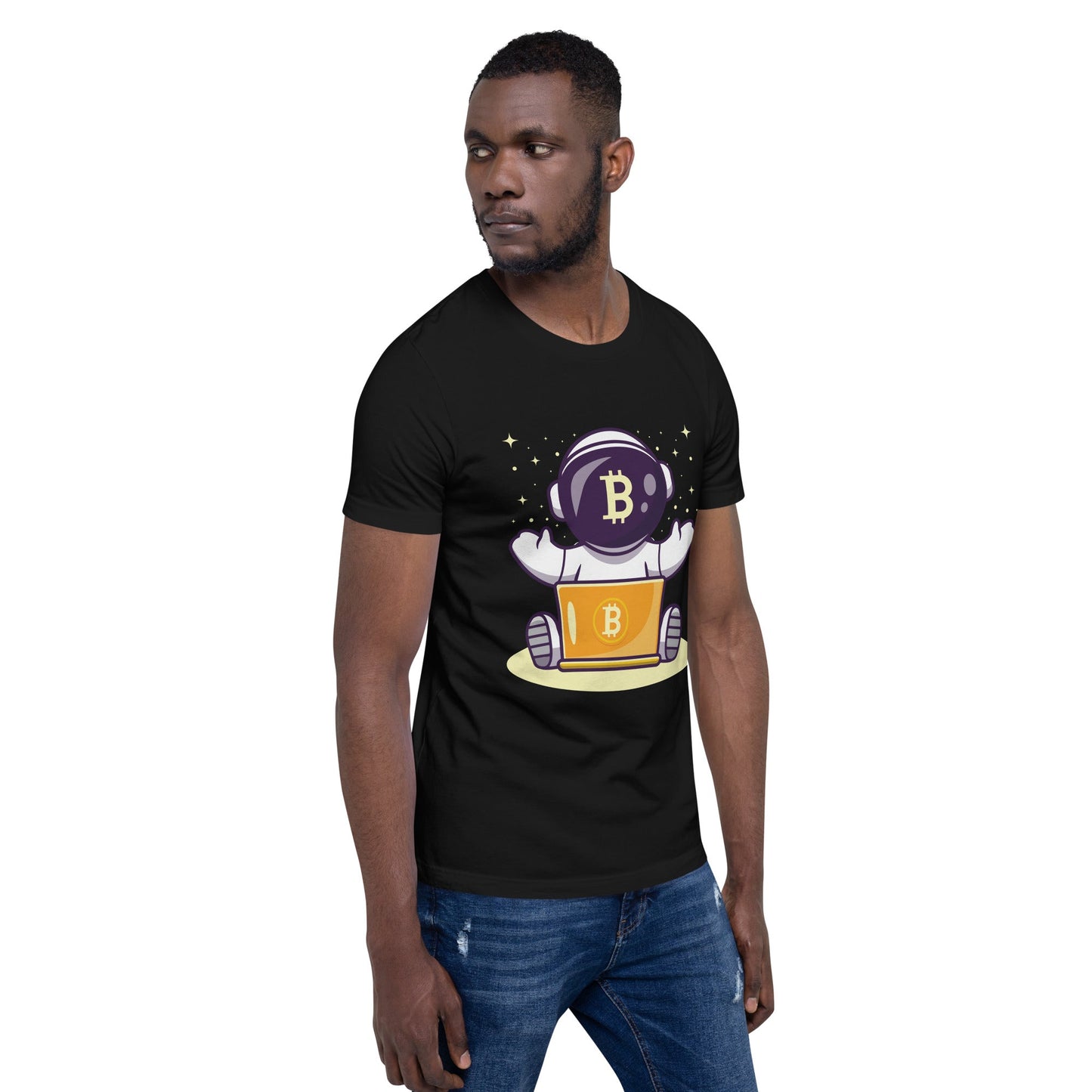 Bitcoin Astronaut - Unisex t-shirt by DarkByteGear
