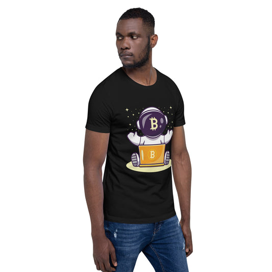 Bitcoin Astronaut - Unisex t-shirt by DarkByteGear